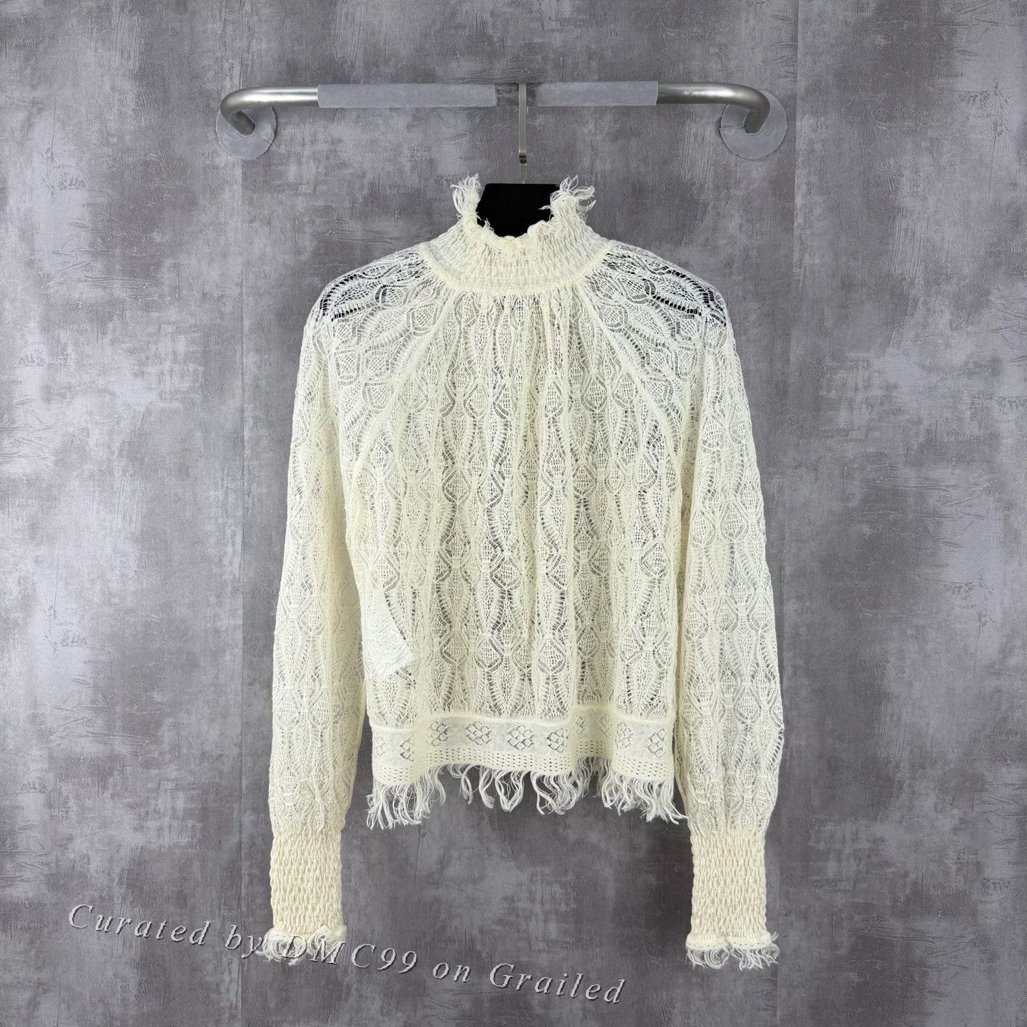 Dior Dior Beige Linen Lace Fringe Top Size XS / US 0-2 / IT 36-38 - 1 Thumbnail