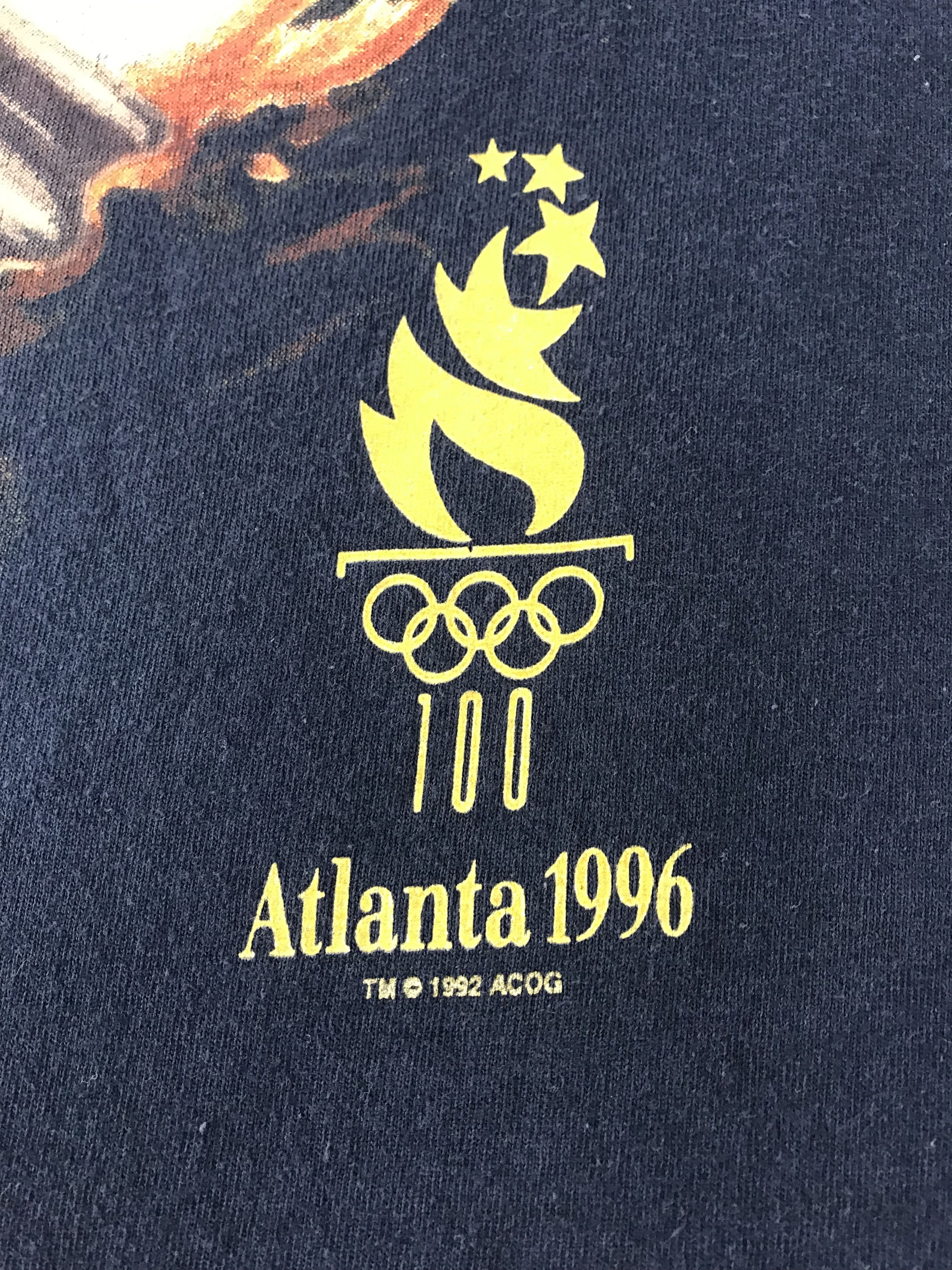 Champion × USA Olympics × Vintage 90s Champion Olympic Atlanta 1996 Printed Tee Size US XL / EU 56 / 4 - 4 Thumbnail