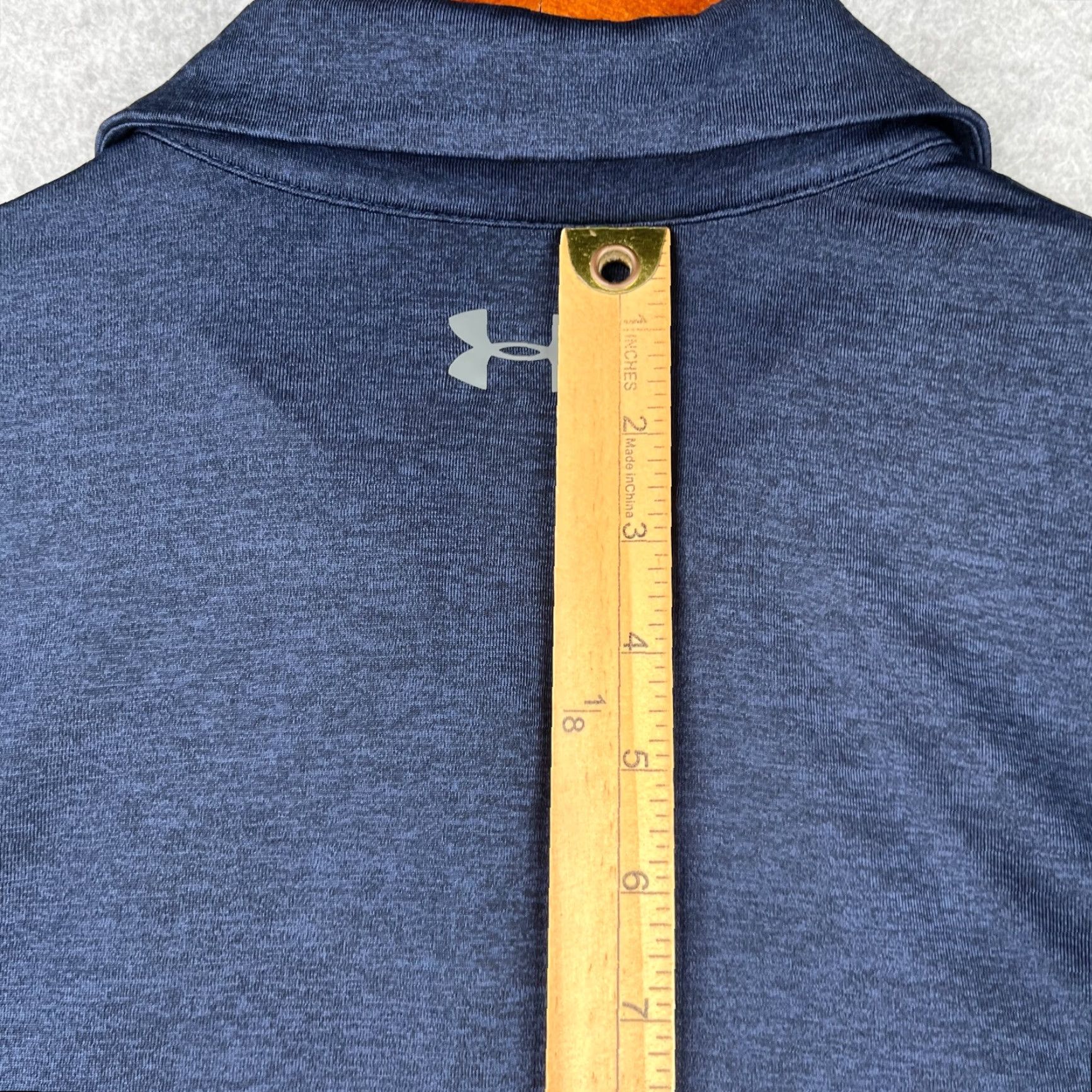 Under Armour Under Armour HeatGear Polo Shirt Mens L Navy Blue Purple Striped Stretch Polo Shirt Sports Golf Short Sleeve Size US L / EU 52-54 / 3 - 7 Thumbnail