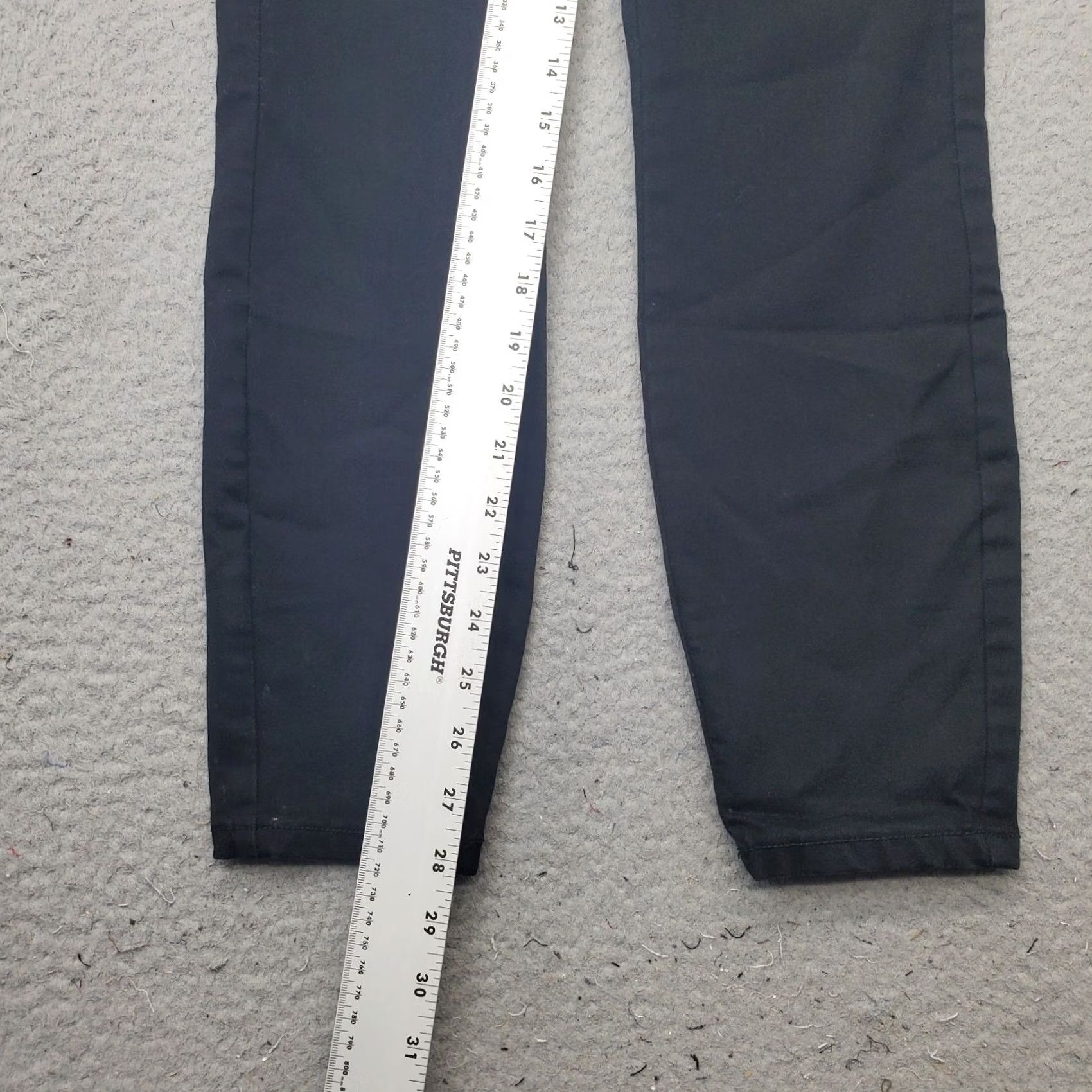 Denime New York Laundry Jeans Womens Size 5 Black Denim Cotton Flat Front Stretch Skinny Leg Jeans Size 27" / US 4 / IT 40 - 4 Thumbnail