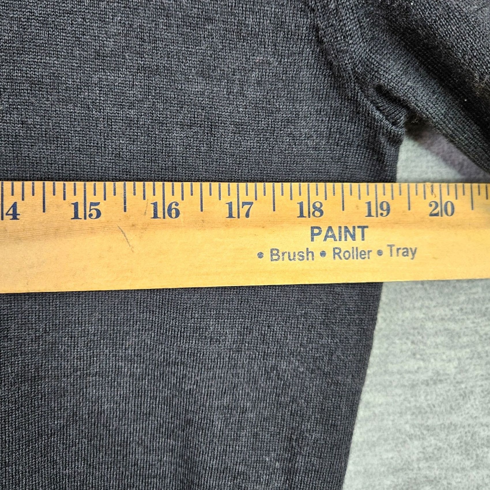 Reiss Reiss Gray Merino Wool Short Sleeve Polo Sweater XL Women's Pullover Knit Top Size XL / US 12-14 / IT 48-50 - 5 Thumbnail