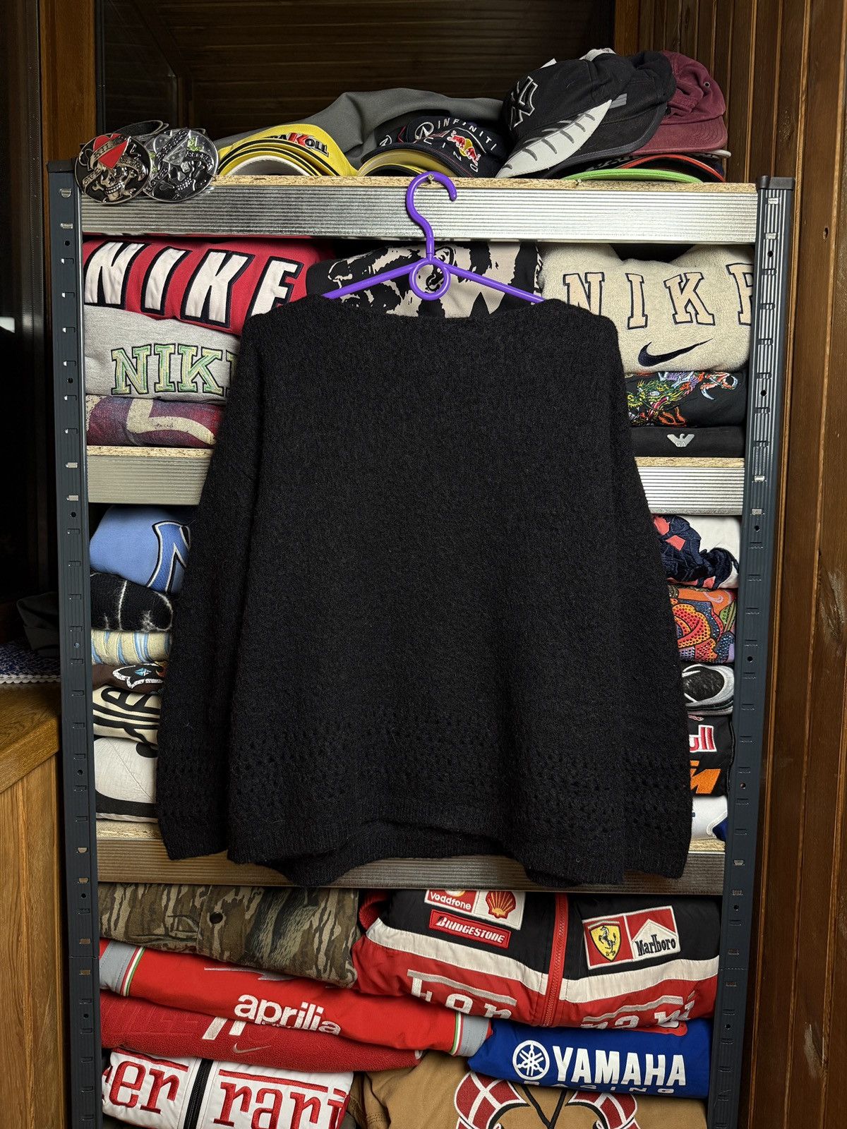 Sezane Sezane Hazel Jumper Burgundy Merino Wool Knit Button Cuff Size M / US 6-8 / IT 42-44 - 2 Thumbnail