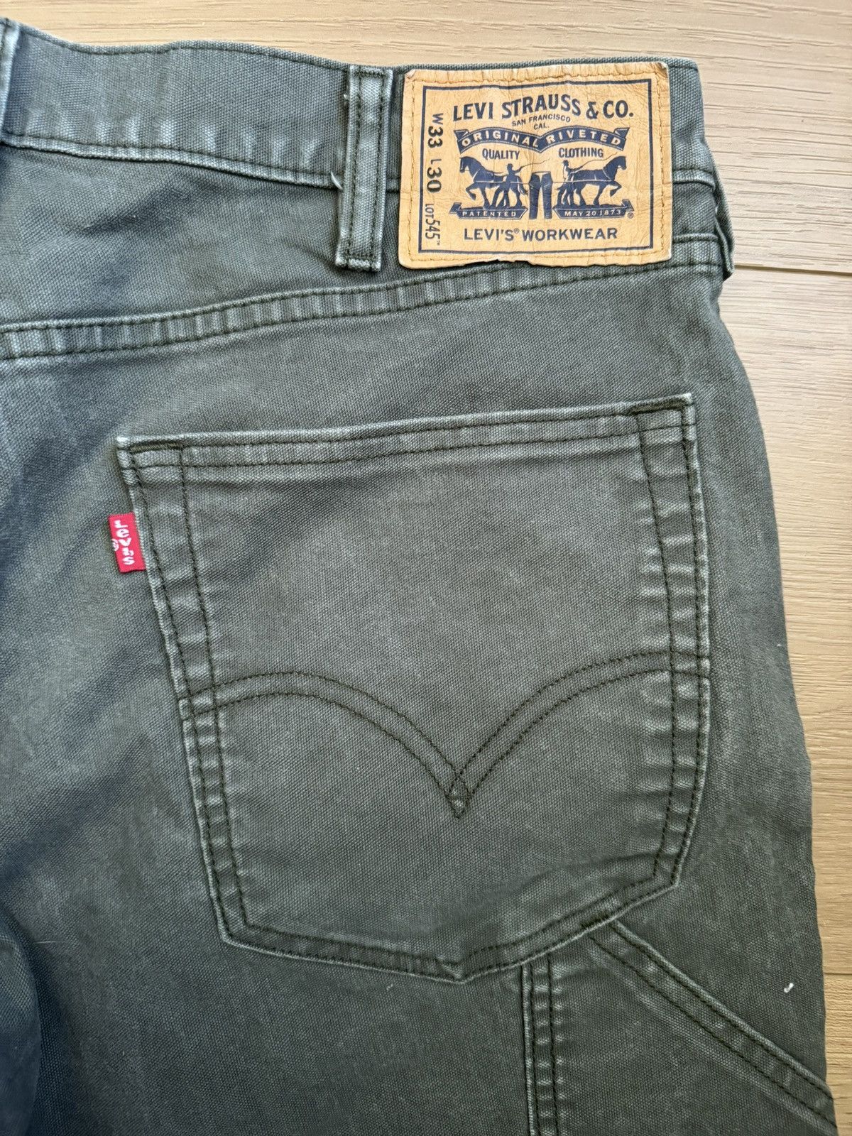 Levi's Levis Workwear Dark Green Size US 33 - 2 Thumbnail