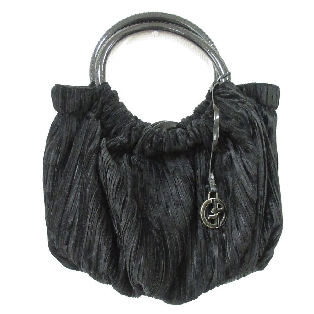 Giorgio Armani Giorgio Armani Giorgio Armani Velour Pleated Handbag Textile Handbag DUTY FREE for USA Size ONE SIZE - 1 Thumbnail