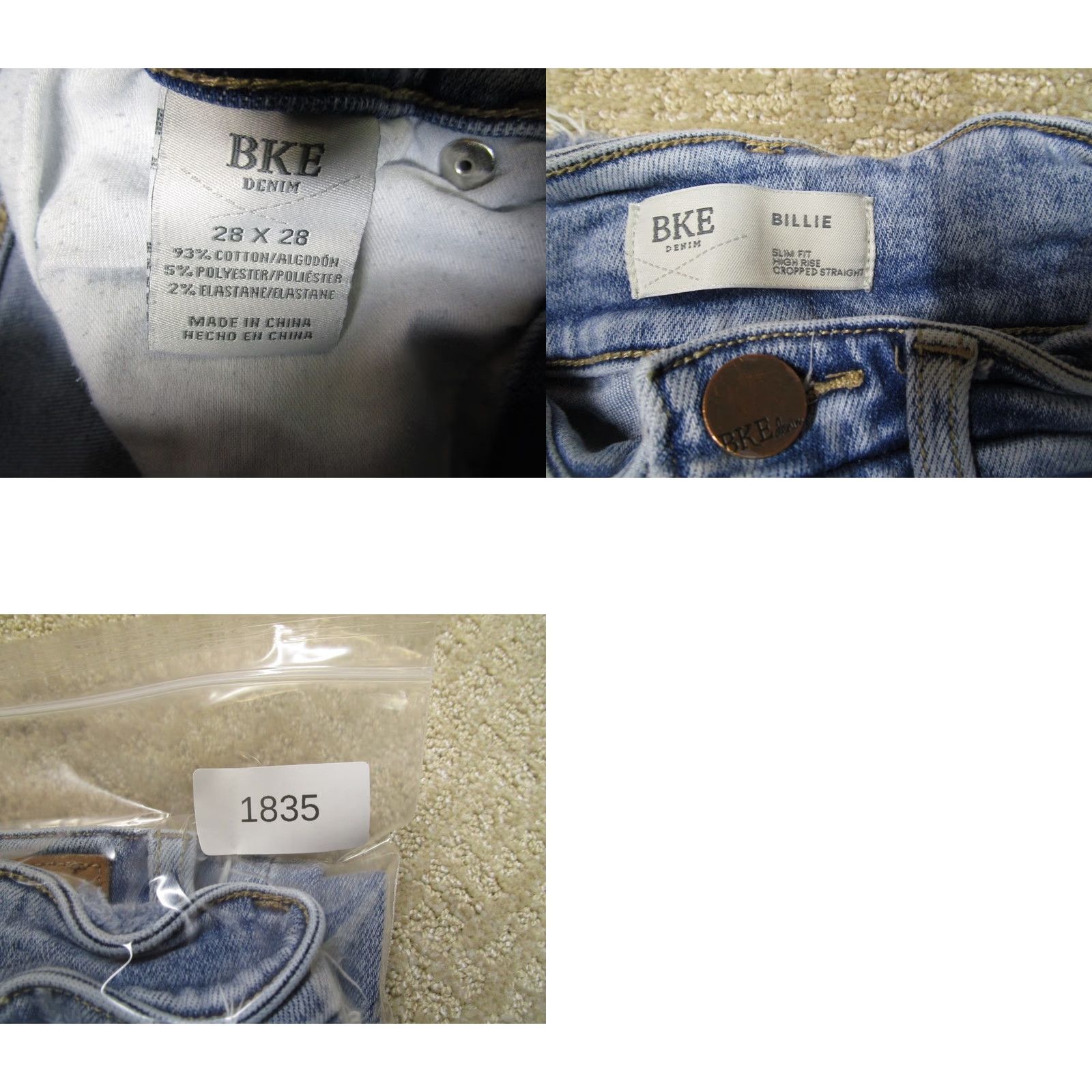 Vintage BKE Jeans Women 28 High Rise Slim Fit Cropped Buckle 5-Pocket Denim Blue Distressed Logo Shoes? Size 28" / US 6 / IT 42 - 8 Thumbnail