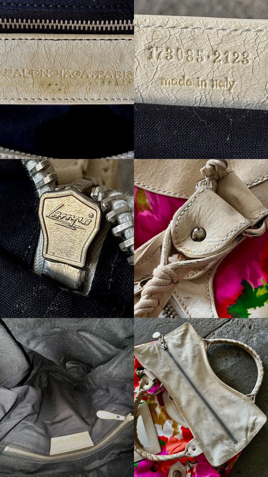 Balenciaga Balenciaga - 2000’s - Classic Motocross - Floral Satin Bag Size ONE SIZE - 22 Thumbnail