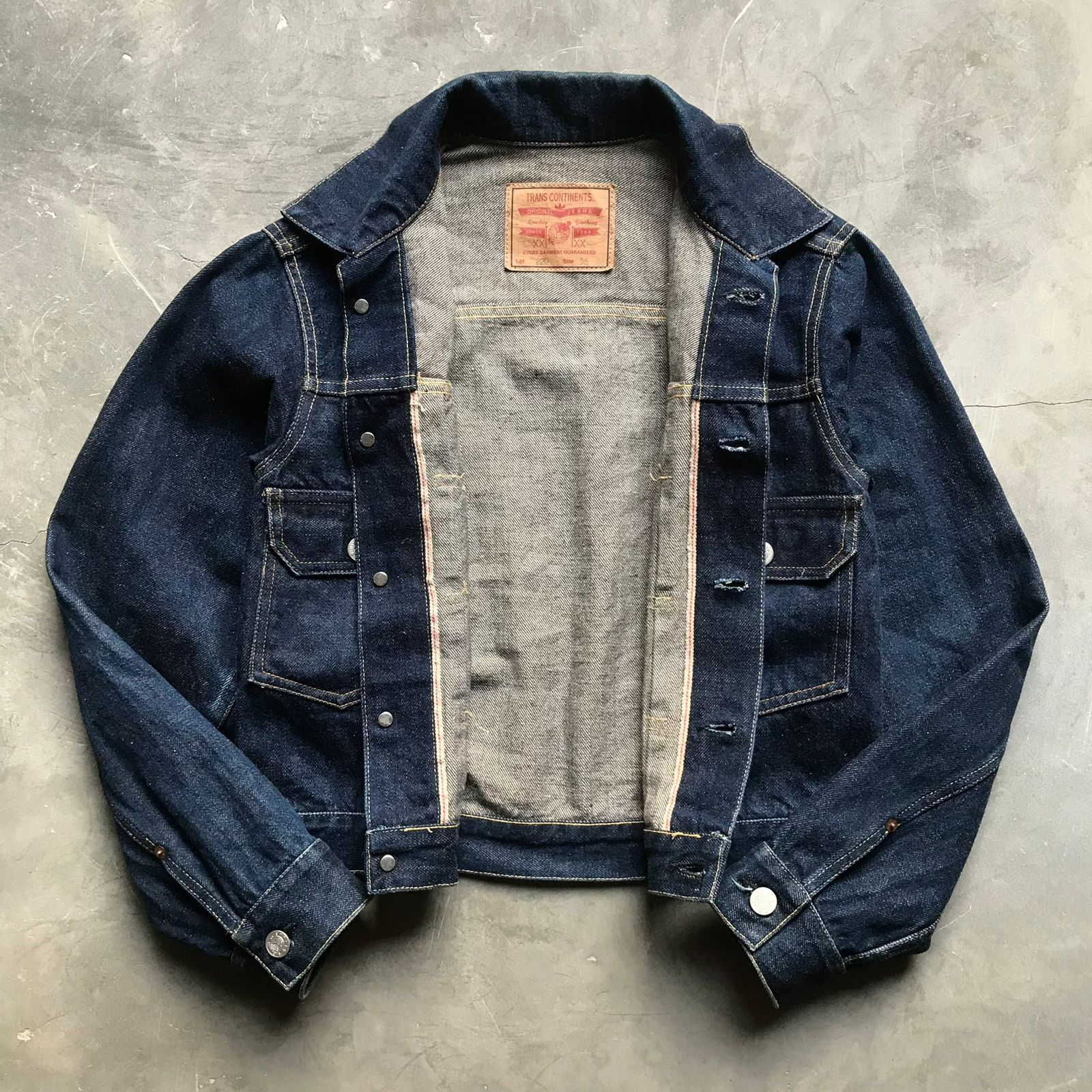 Japanese Brand Trans Continents Type II Selvedge Jacket Size US S / EU 44-46 / 1 - 2 Thumbnail