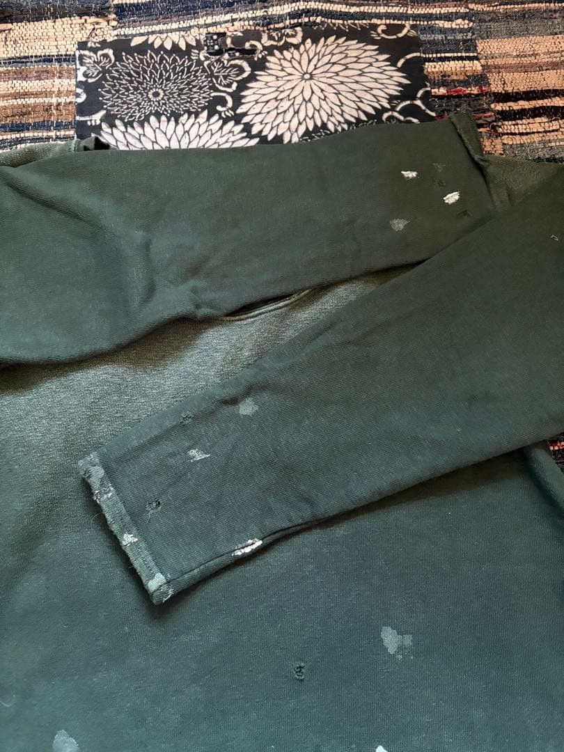 Kapital KAPITAL Dark Green Distressed Sweatshirt 3 Size US L / EU 52-54 / 3 - 8 Thumbnail