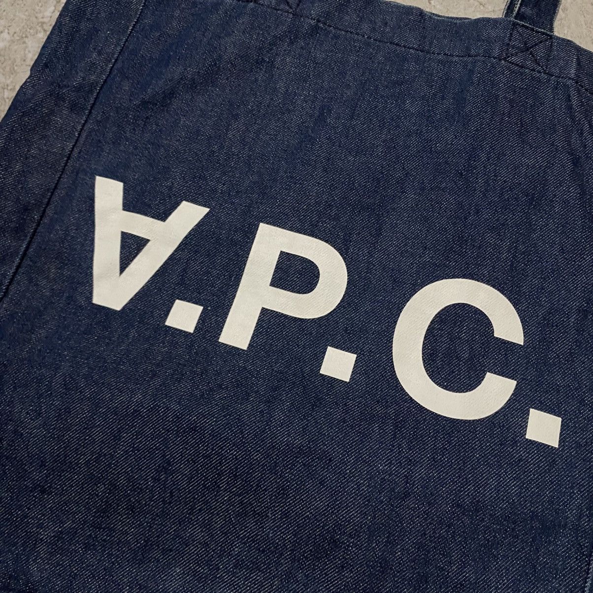 A.P.C. A.P.C Rue Madame Paris Denim Tote Bag Size ONE SIZE - 2 Thumbnail