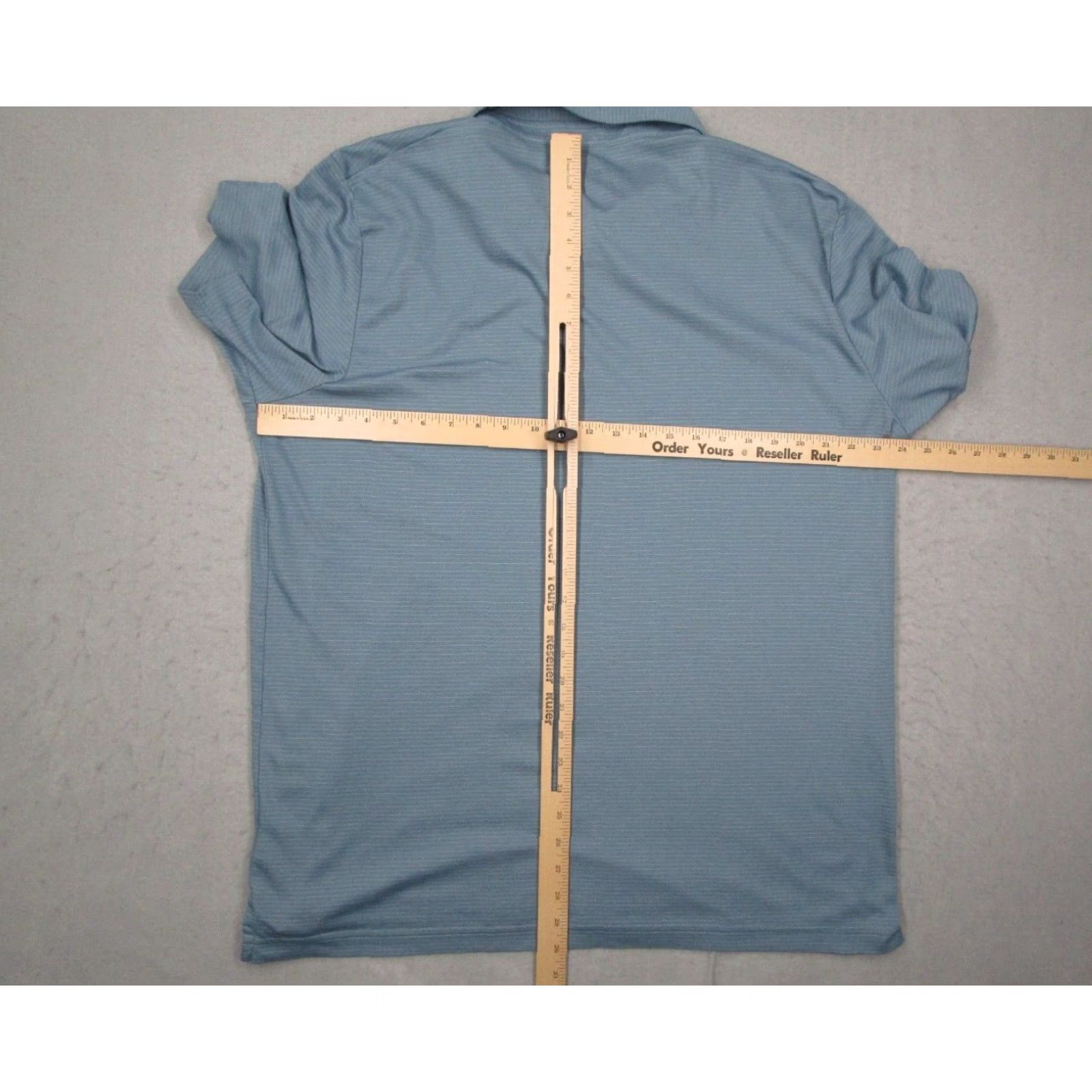 TravisMathew TRAVIS MATHEW Shirt Mens 2XL XXL Blue Polo Golf Performance Logo Short Sleeve Striped Cotton Blend Nike Size US XXL / EU 58 / 5 - 6 Thumbnail