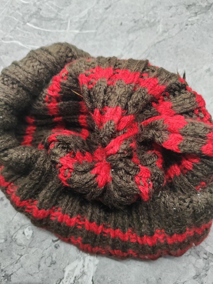 Japanese Brand Vintage Unknown Stripe Beanie Snowcap Size ONE SIZE - 6 Thumbnail