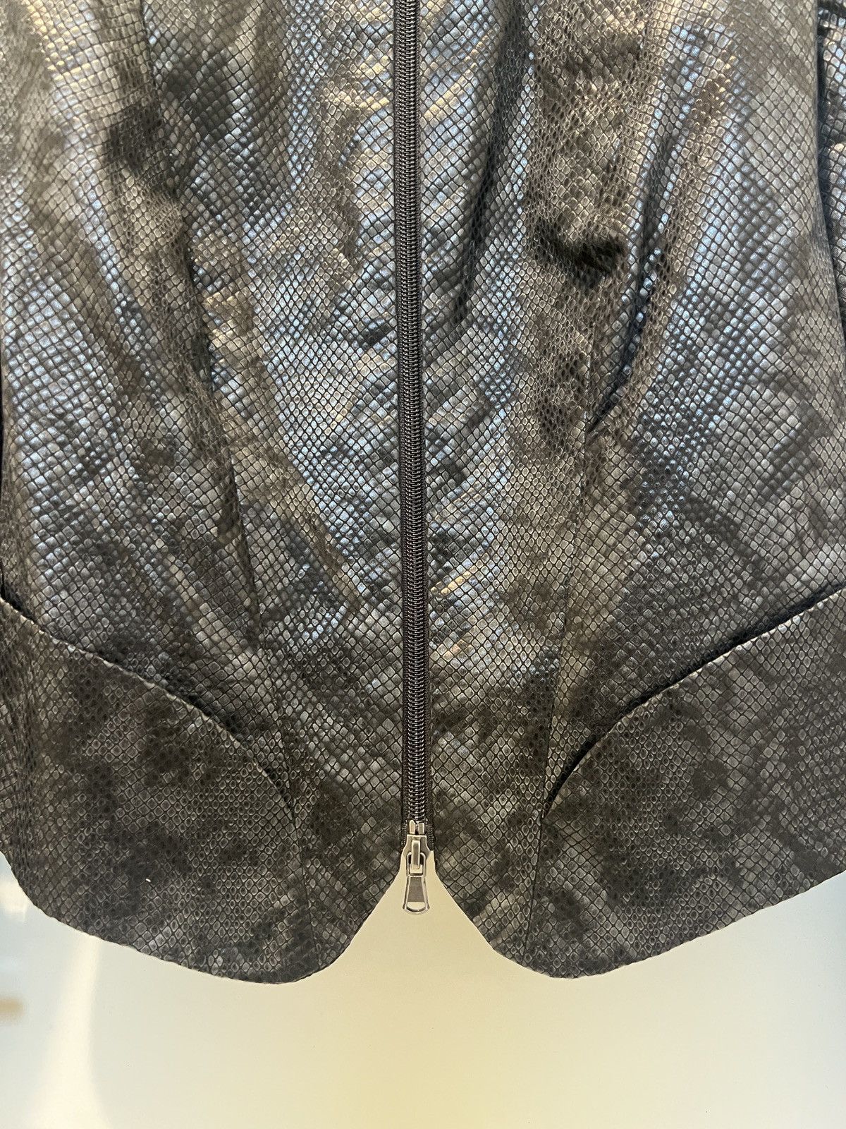 Emporio Armani Vintage Emporio Armani Snakeskin jacket Size S / US 4 / IT 40 - 3 Thumbnail