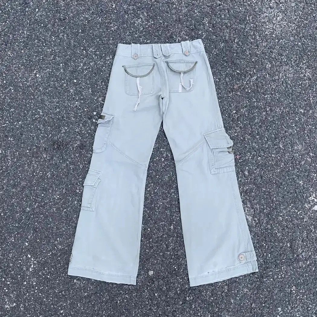 Hunter 💥 RUSTY DIRTY Utility KP Green Baggy Tactical Faded Cargo Pants Size US 29 - 2 Thumbnail