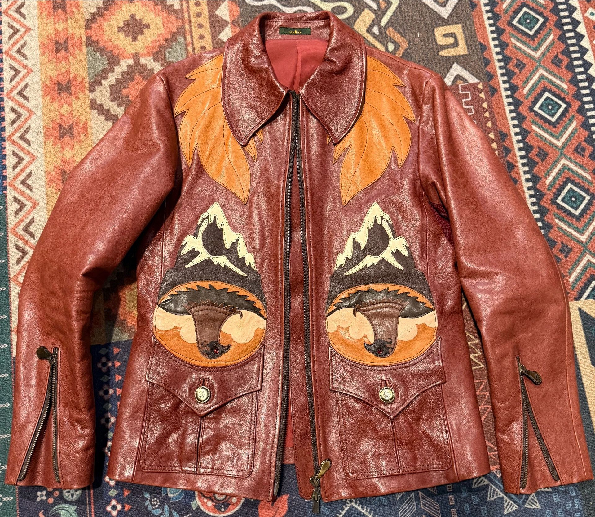 Obelisk Obelisk Hippie Rock Leather Jacket Size US S / EU 44-46 / 1 - 1 Thumbnail