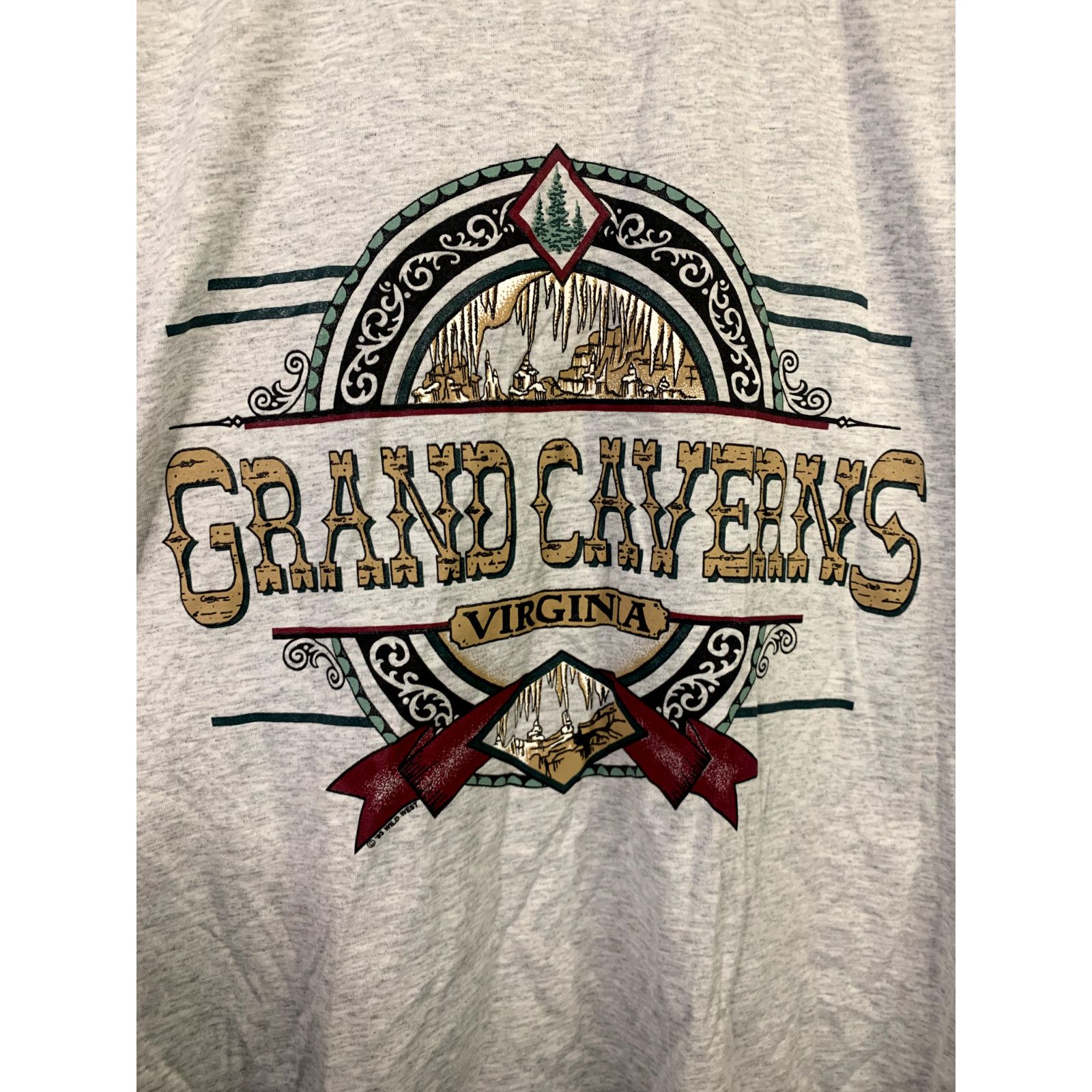 Jerzees Vintage Grand Caverns Shirt Virginia Test Print Tee VTG L Size US L / EU 52-54 / 3 - 3 Thumbnail