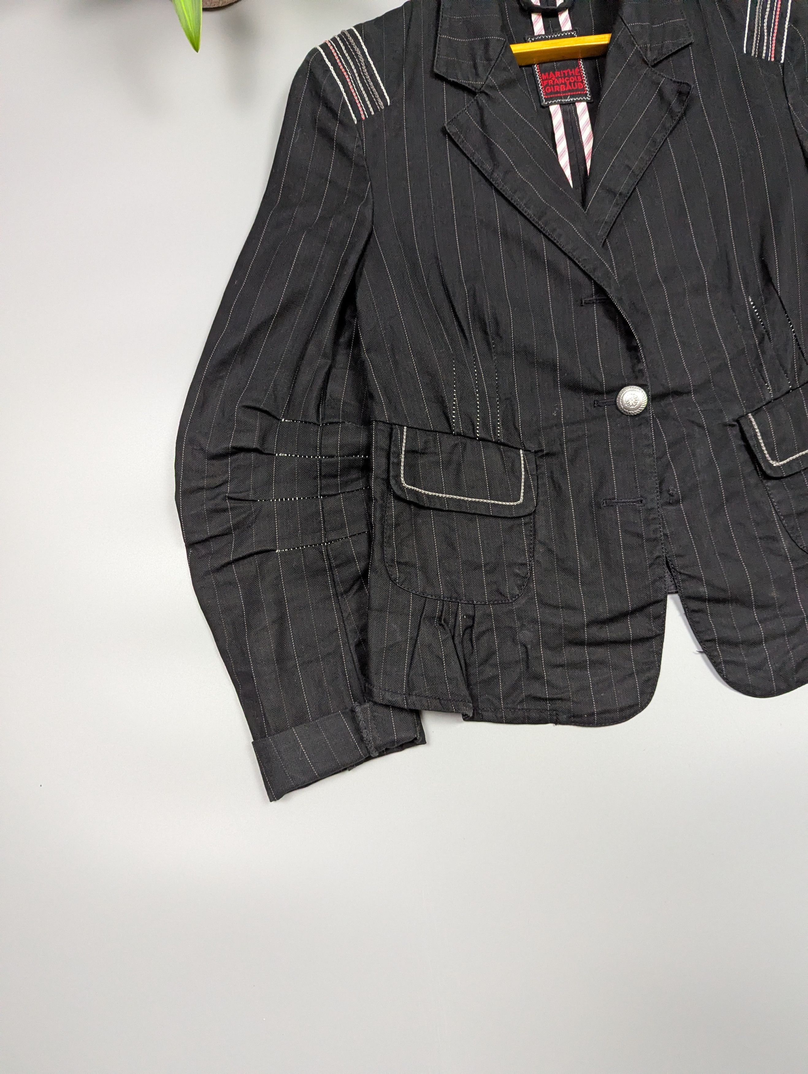 Marithe + Francois Girbaud Rare Marithé François Girbaud Architectural Tailoring Jacket Size XS / US 0-2 / IT 36-38 - 2 Thumbnail