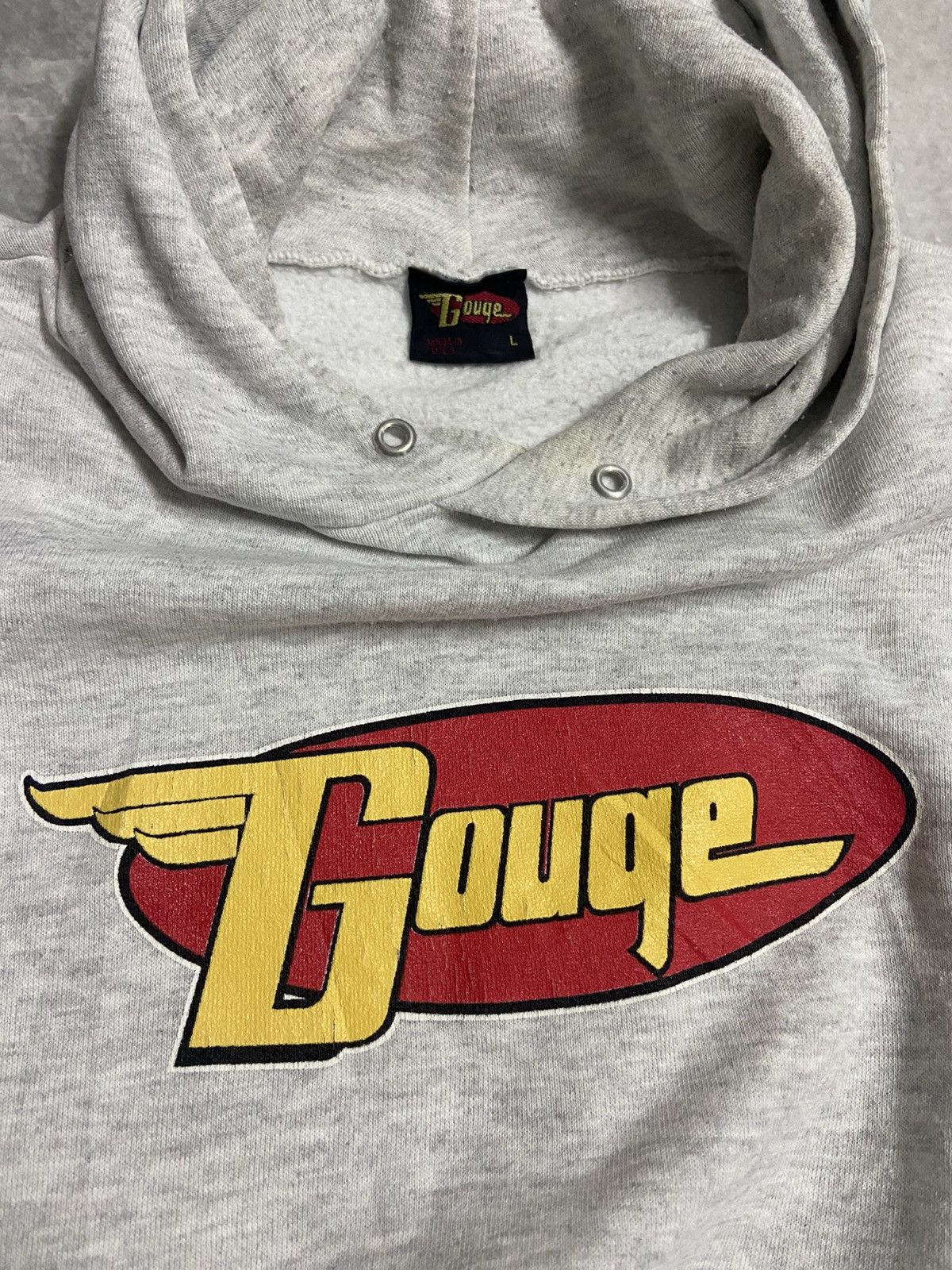 Vintage Vintage GOUGE Skateboard Hoodie Made in USA Size US L / EU 52-54 / 3 - 5 Thumbnail