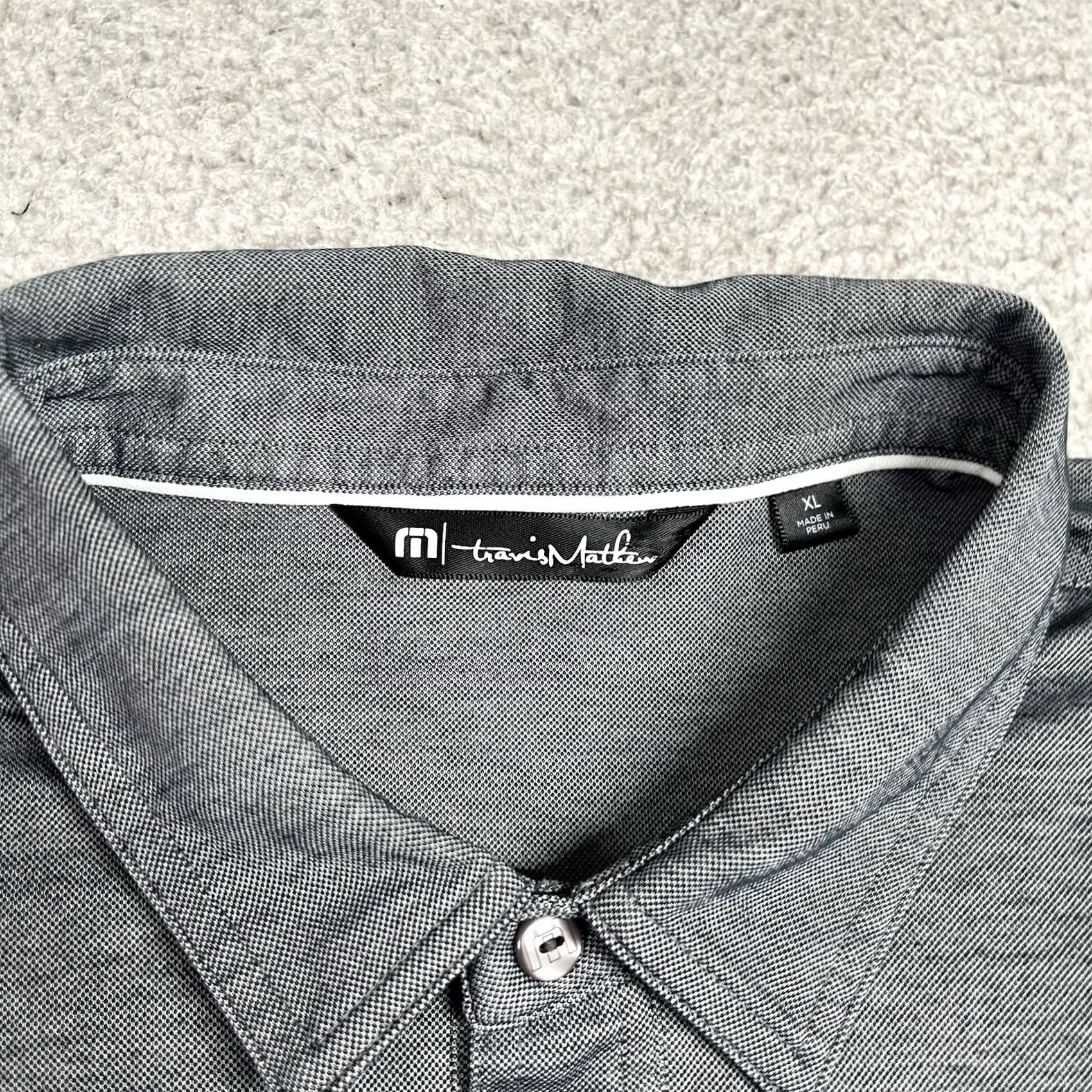 TravisMathew Travis Mathew Polo Shirt Mens XL Gray Arizona Diamondbacks Golf Short Sleeve Collared Button Embroidered Logo - MLB Logo, All Seasons, Stretch Shirt Size US XL / EU 56 / 4 - 3 Thumbnail