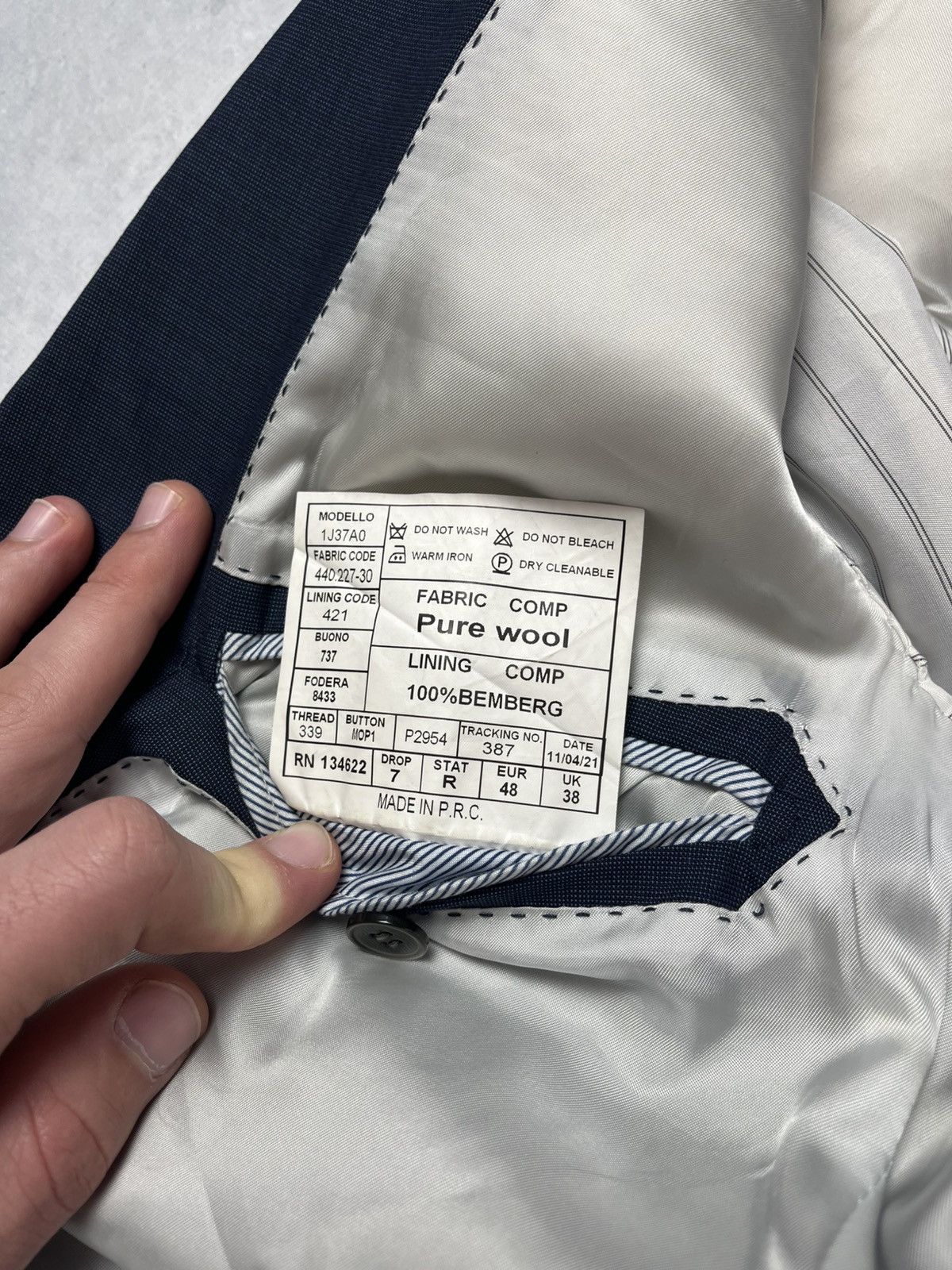 Suitsupply VERY RARE SUITSUPPLY Pure Wool Super 120 Suit Jacket Blazer Size 48R - 3 Thumbnail