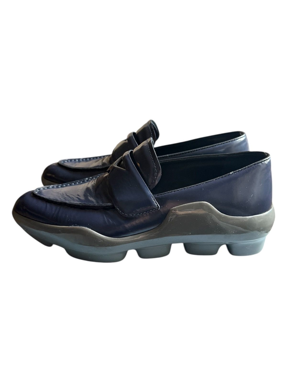 Prada Rubber Wave Platform Leather Loafers Size US 6 / IT 36 - 5 Thumbnail