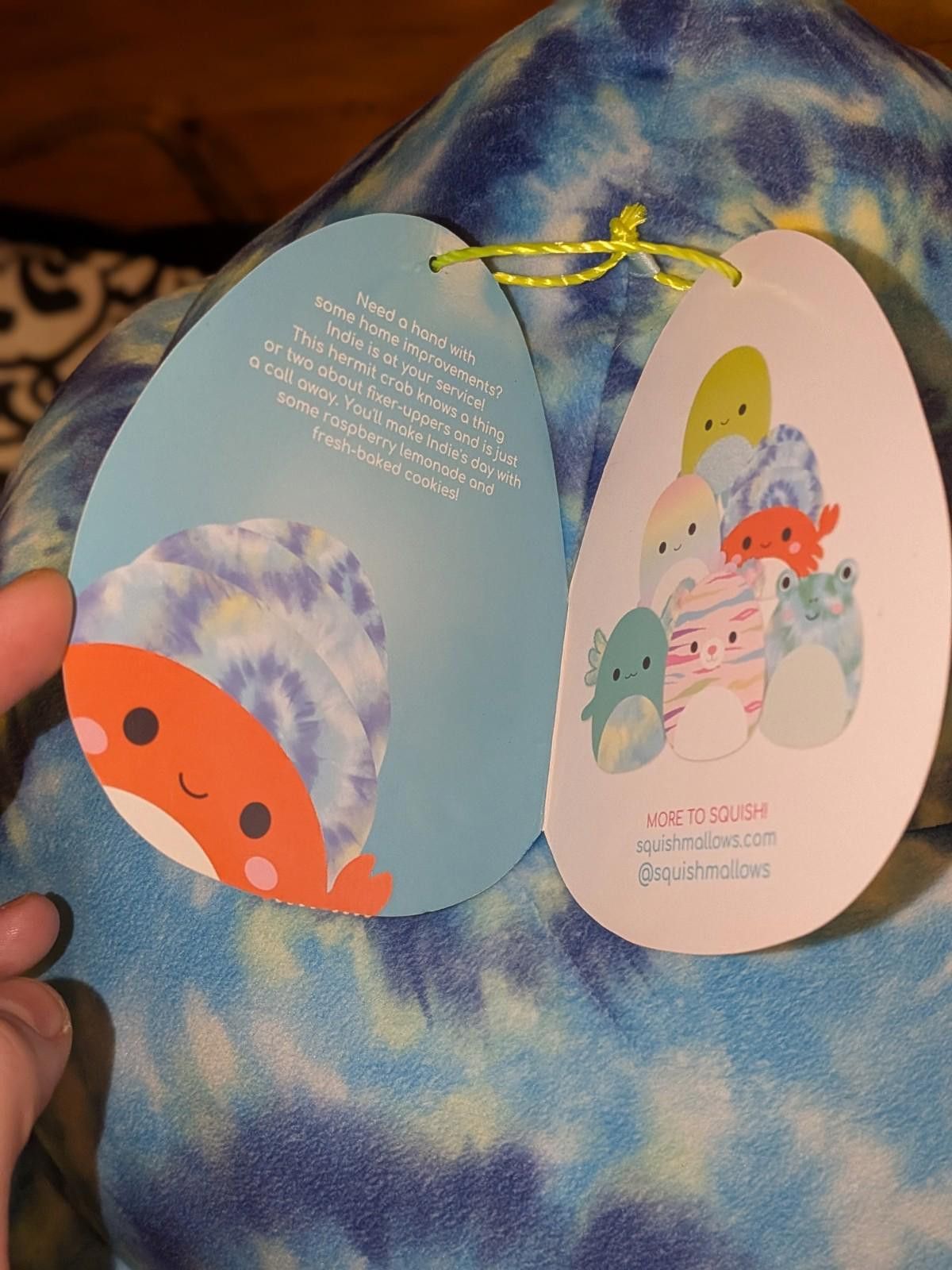 Designer Squishmallows 20" Indie the Hermit Crab Red Plush Doll Size ONE SIZE - 6 Thumbnail