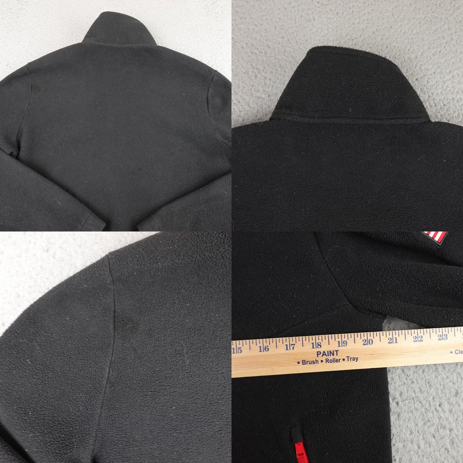 Polo Ralph Lauren Polo Ralph Lauren Racing Jacket Mens S Black 1992 Alpine Fleece USA Patch Jacket Size US S / EU 44-46 / 1 - 9 Thumbnail