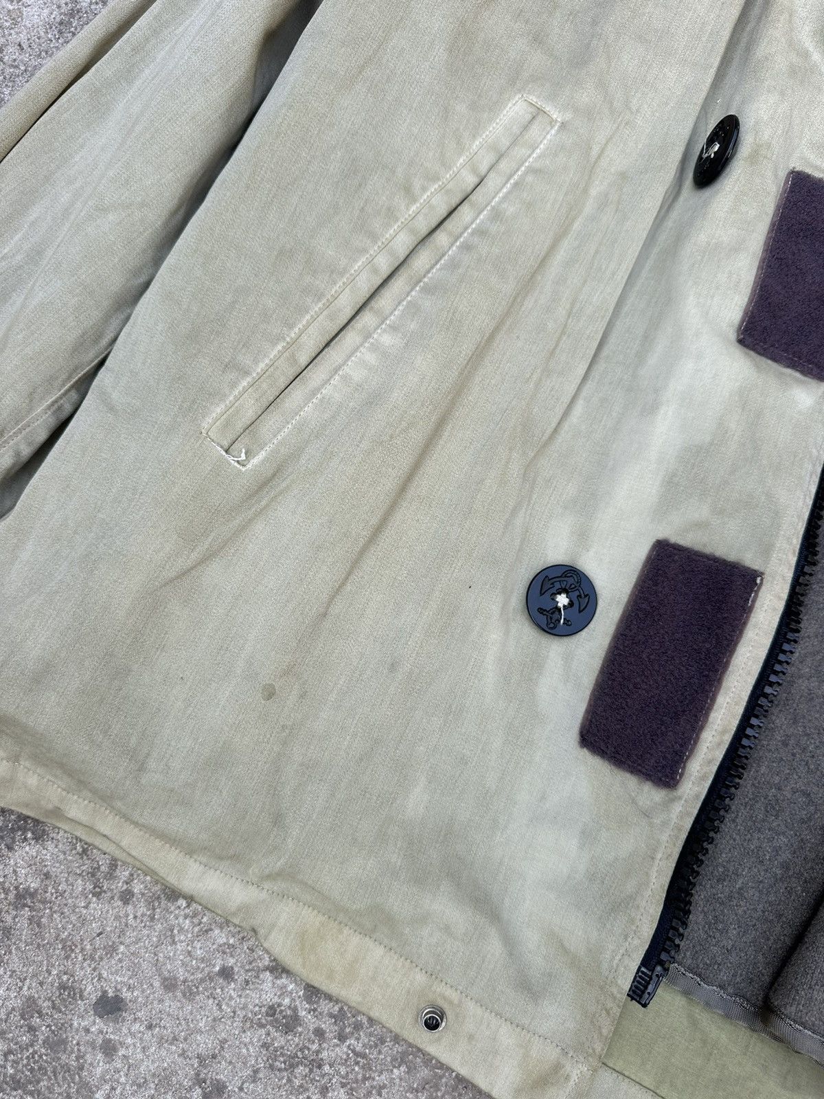 Stone Island × Vintage Stone Island Jacket Vintage 1992 Raso Gommato Size US L / EU 52-54 / 3 - 5 Thumbnail