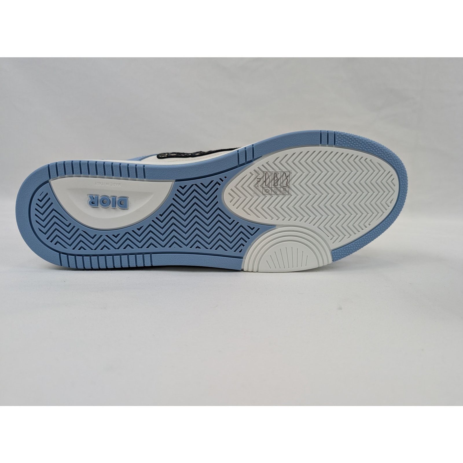 Dior o1rshd1 M-B57 LT Calf Sneakers in Light Blue Size US 13 / EU 46 - 16 Thumbnail