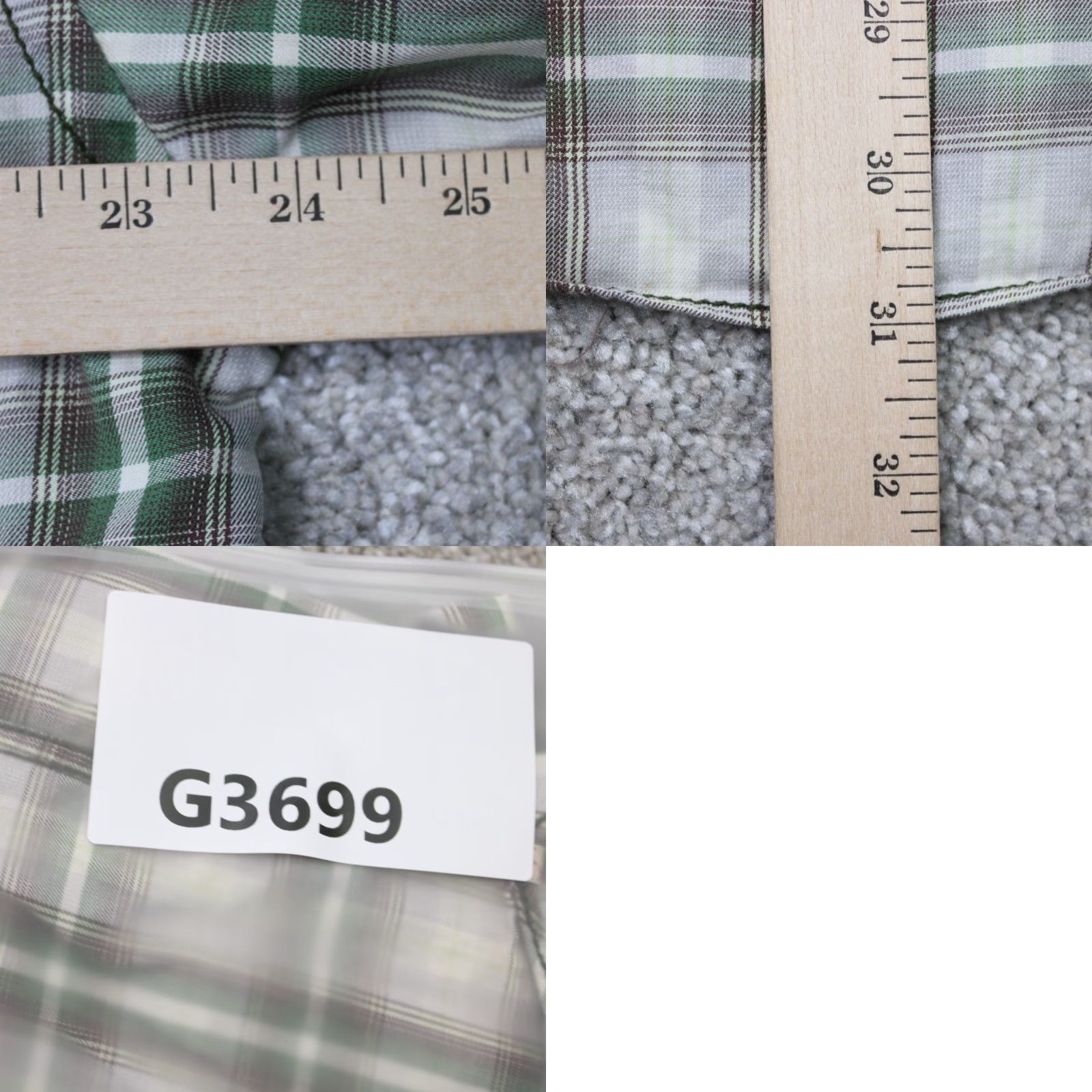 Ted Baker Ted Baker Shirt Men's 6/XL Green Plaid Flannel Snap Button Long Sleeve Cotton Size US XL / EU 56 / 4 - 9 Thumbnail