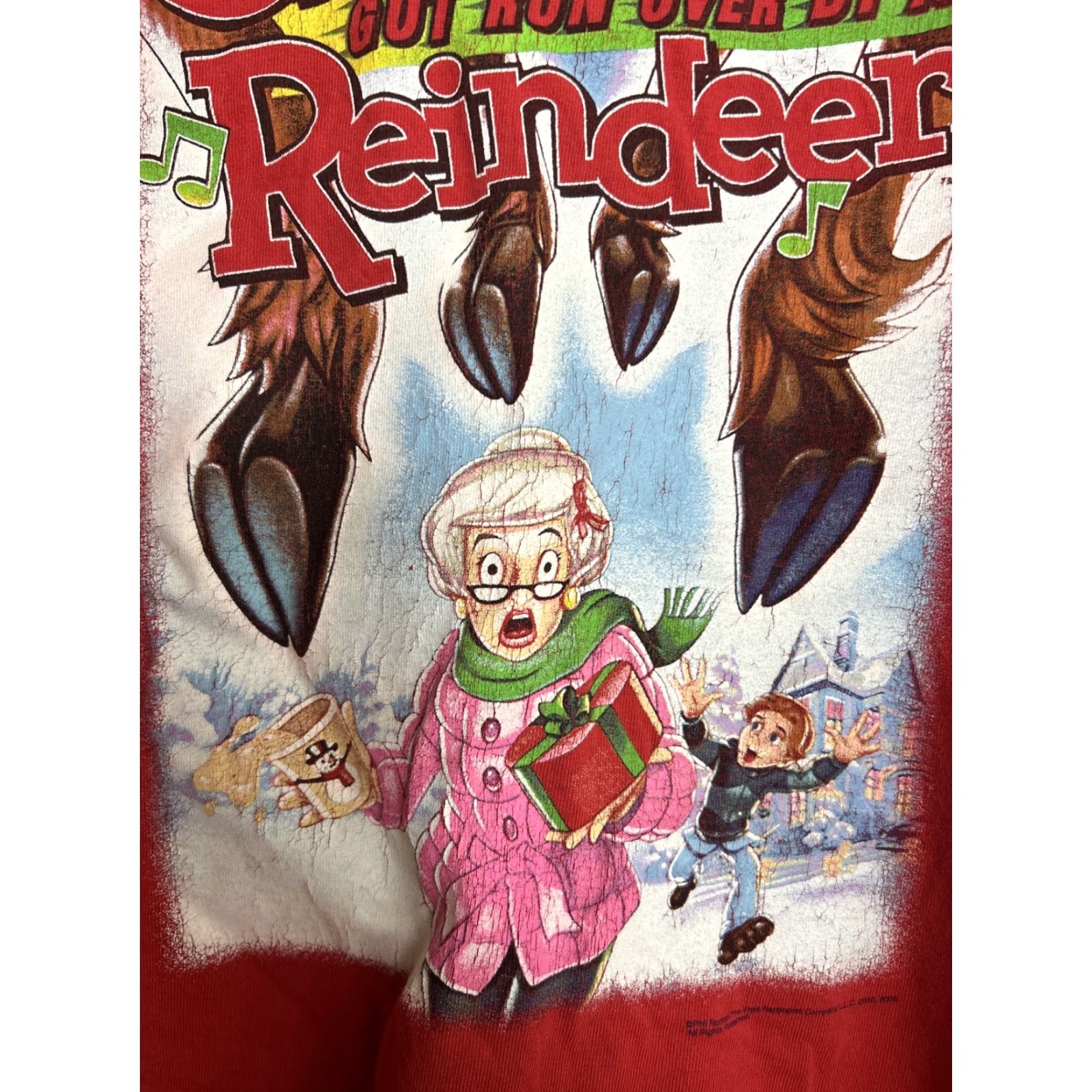 Gildan VINTAGE 2005 Grandma Got Run Over By A Reindeer Promo T Shirt Men’s 2XL Red Christmas Gildan Shirt Regular Short Sleeve Crew Neck" Size US XXL / EU 58 / 5 - 6 Thumbnail