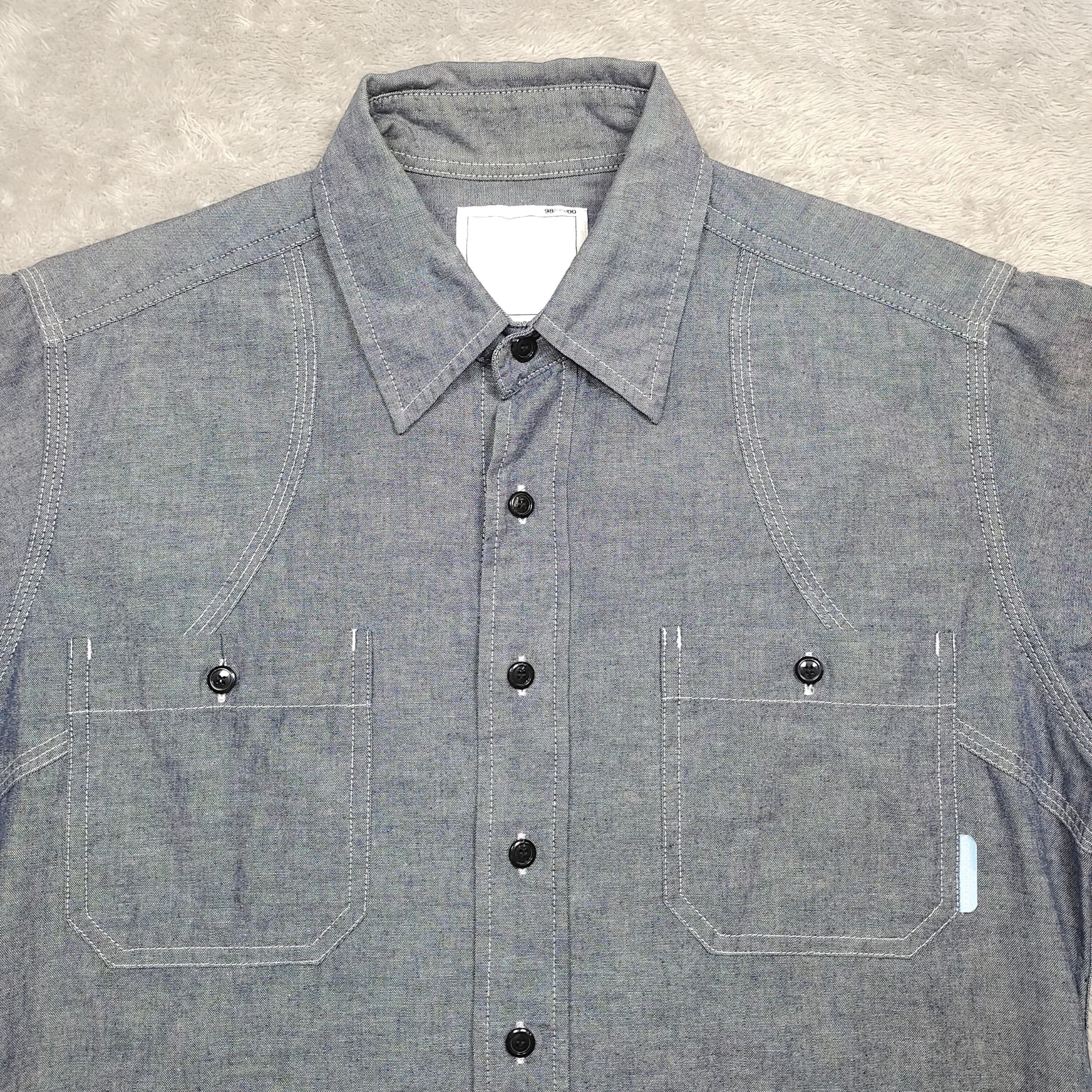 Japanese Brand NEIGHBORHOOD CHAMBRAY BUTTON UP LONG SLEEVE SHIRT Size S / US 4 / IT 40 - 3 Thumbnail