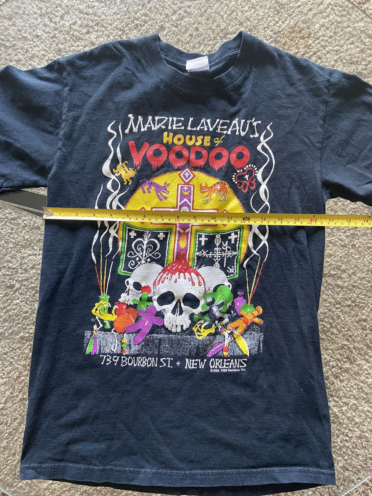 Gildan Vintage Black Marie Laveau’s House Of Voodoo Tee New Orleans Size US S / EU 44-46 / 1 - 3 Thumbnail