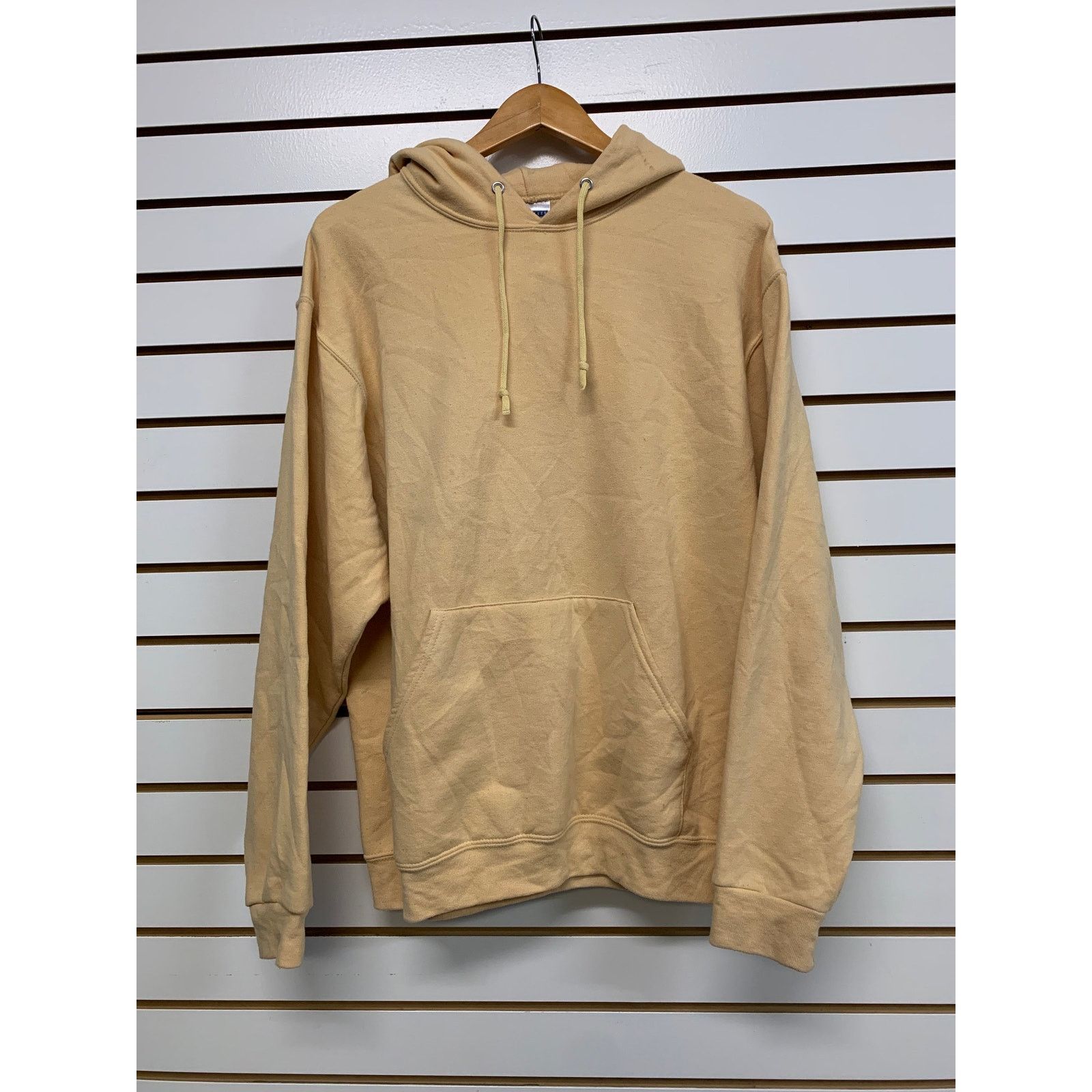 Jerzees Vintage Light yellow Sweatshirt hoodie size Large 1990s 80s Size US L / EU 52-54 / 3 - 1 Thumbnail