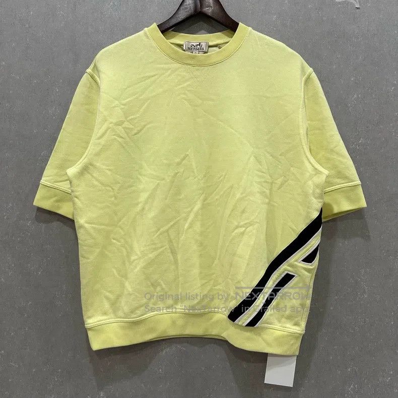 Hermes Hermes reflective stripe short sleeve sweater Size XL / US 12-14 / IT 48-50 - 1 Thumbnail