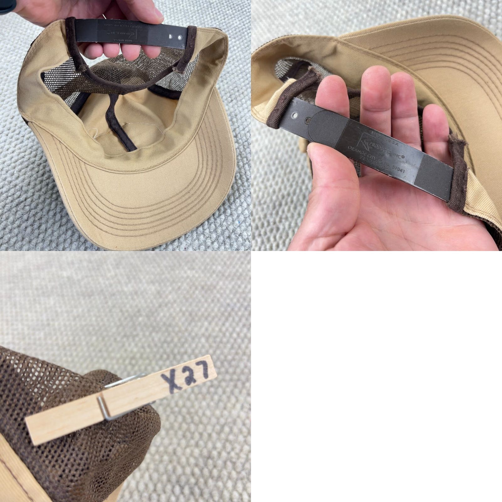 Vintage VINTAGE American Trucker Hat Men Adjustable 80s 90s Retro USA Casual Outdoor Brown Size ONE SIZE - 8 Thumbnail