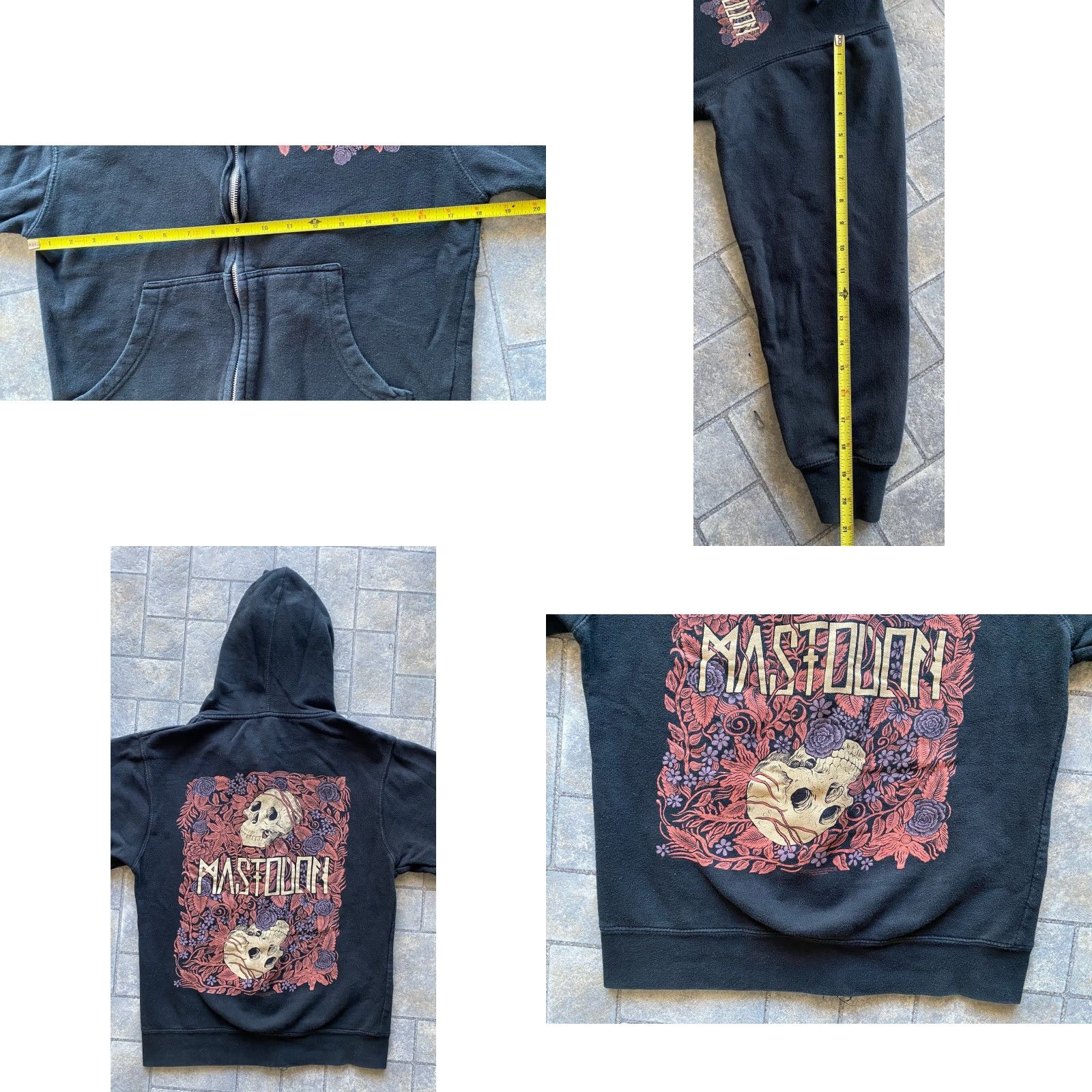 Vintage VINTAGE 2015 Mastodon Hoodie Men’s Small Independent Trading Company Floral Skull Black Full Zip Mens S Size US S / EU 44-46 / 1 - 9 Thumbnail