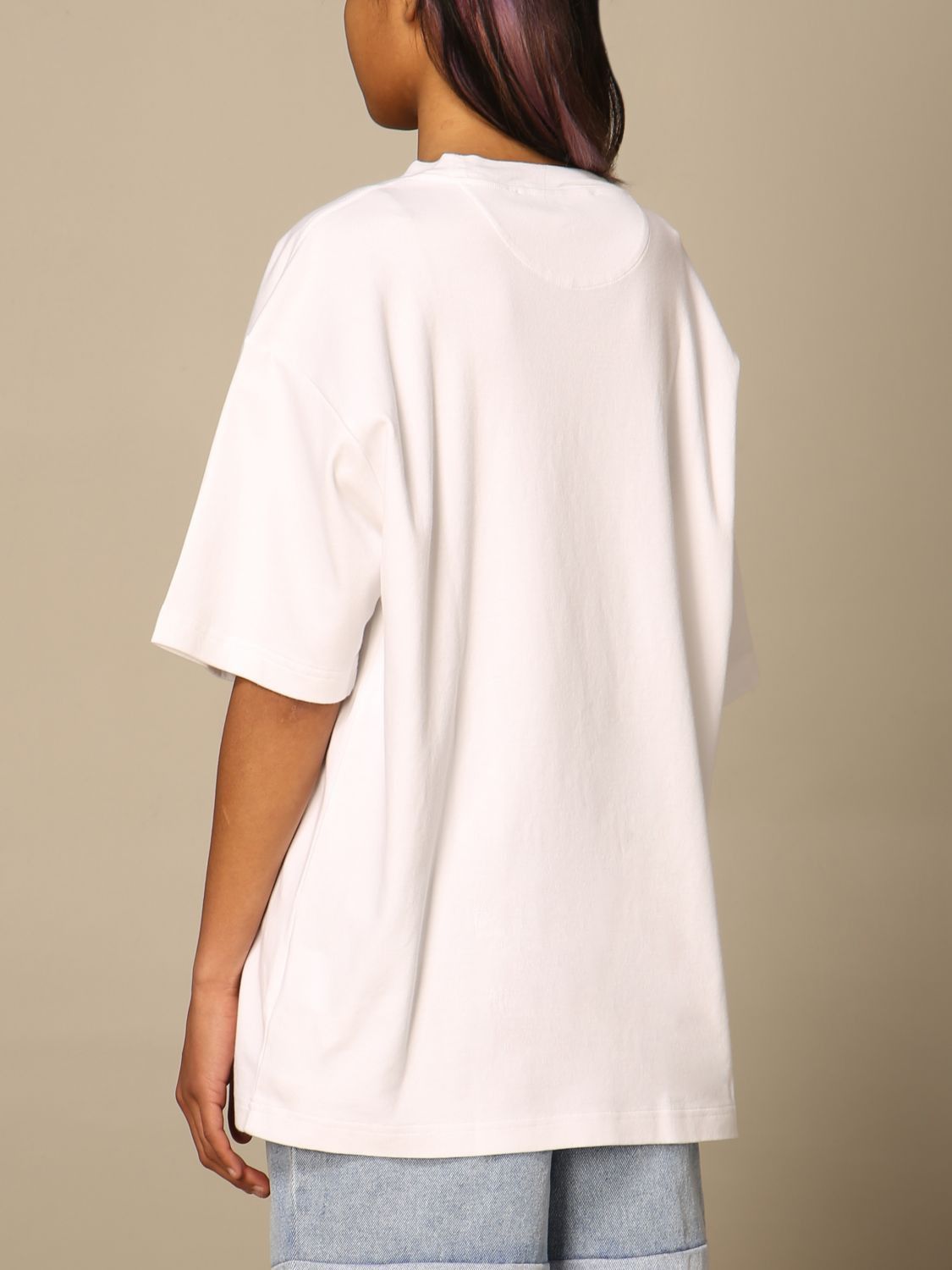 Off-White White And Pink Watercolour Logo T-shirt Size US XXS / EU 40 - 4 Thumbnail