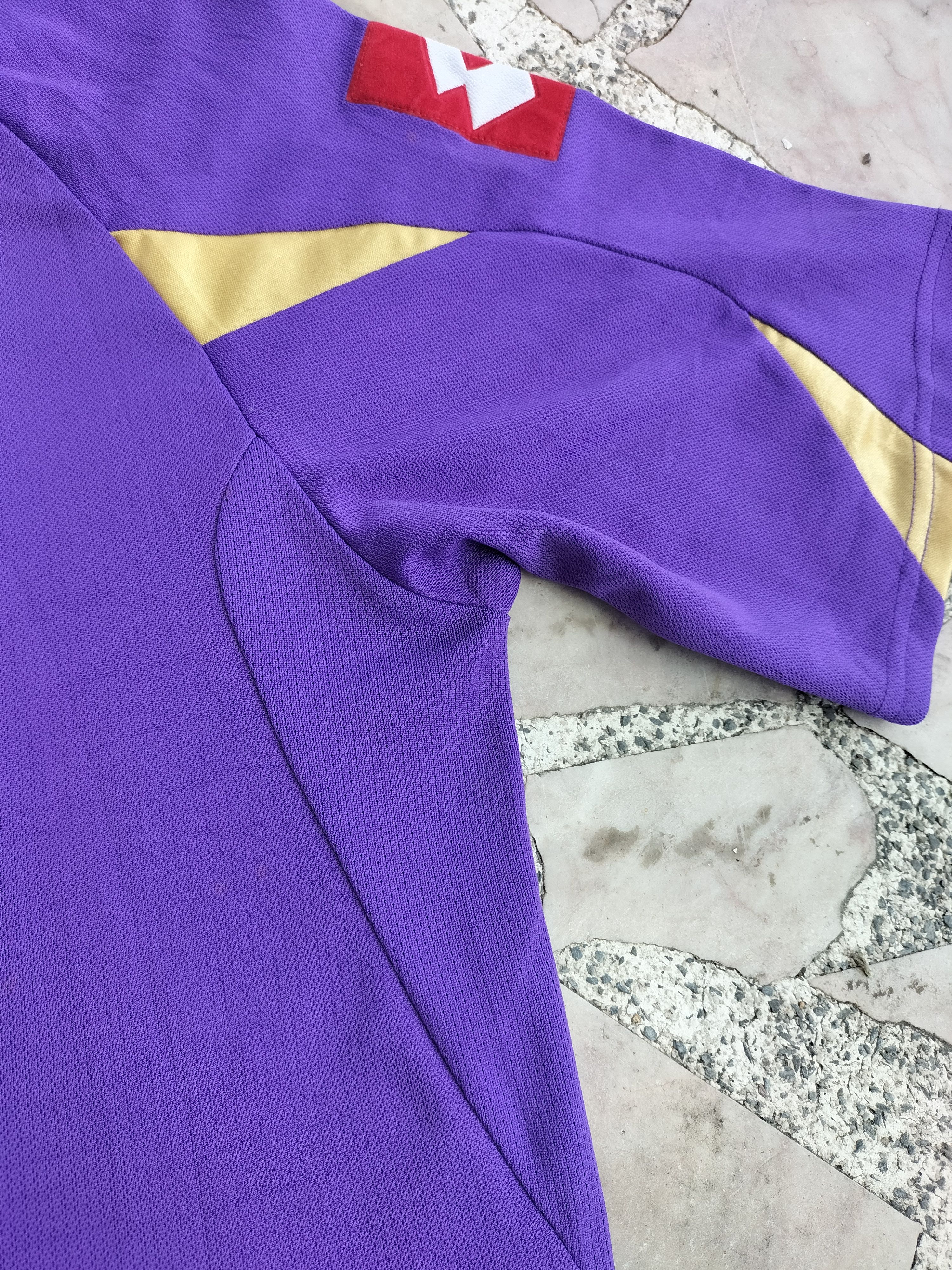Lotto Sport ACF Fiorentina Juventus Collar Embroidered Jersey Size US M / EU 48-50 / 2 - 6 Thumbnail