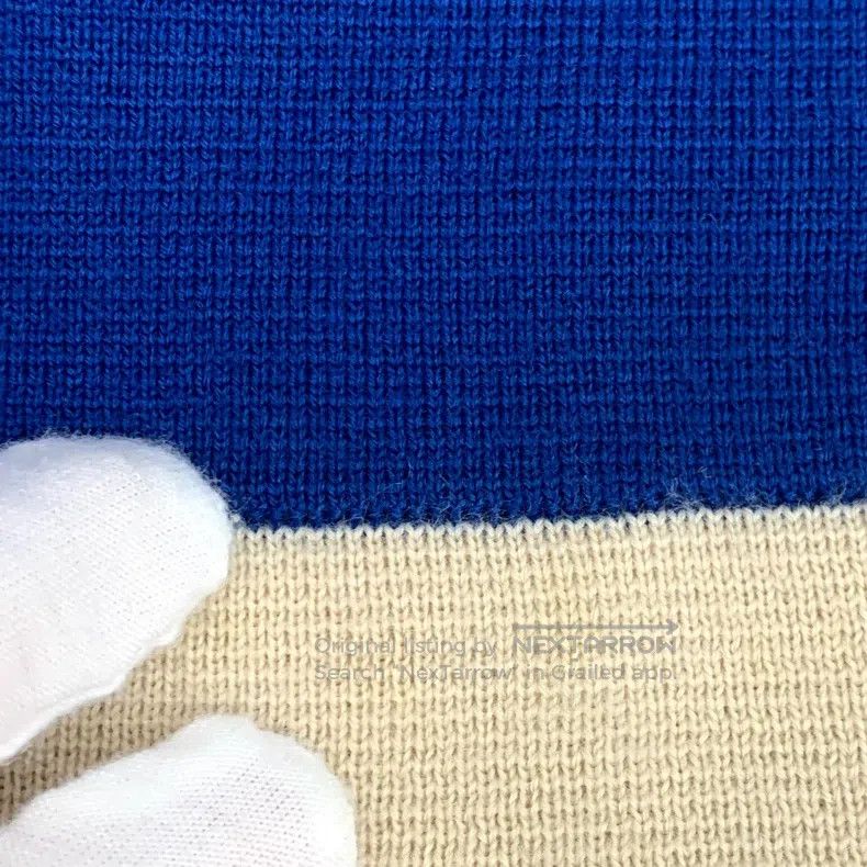 Gucci Gucci Dark blue logo embroidered wool round neck sleeveles Size S / US 4 / IT 40 - 7 Thumbnail