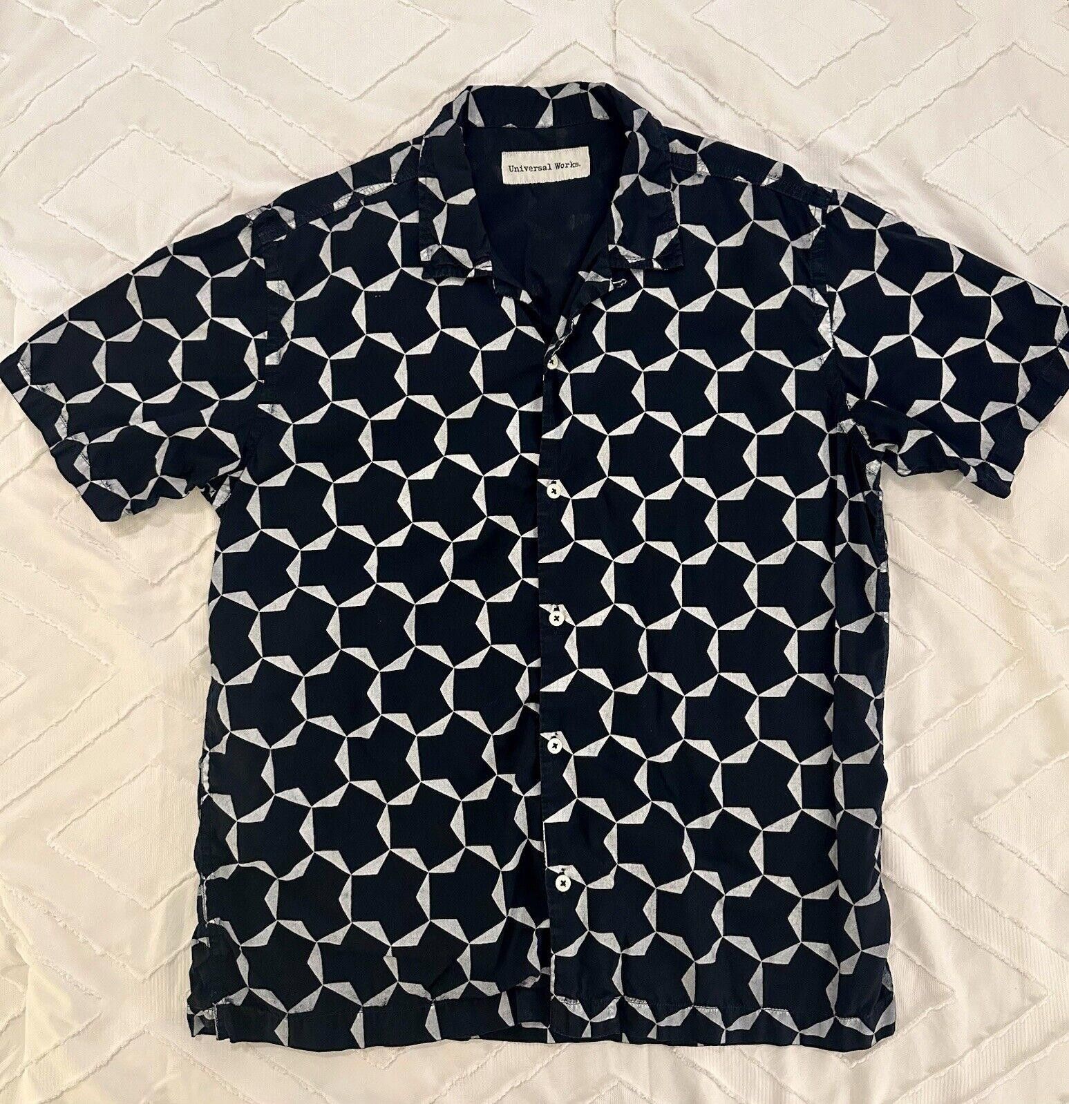 Universal Works Universal Works Block Print Short Sleeve Indigo Size Large Size US L / EU 52-54 / 3 - 1 Thumbnail