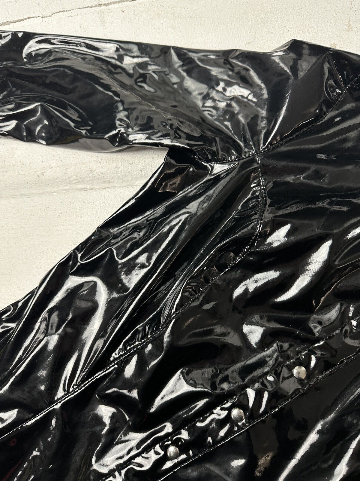 Other SEXY 18+🚨Y2K TYPE DIRTY SLIM FIT ZIP JACKET Size L / US 10 / IT 46 - 6 Thumbnail