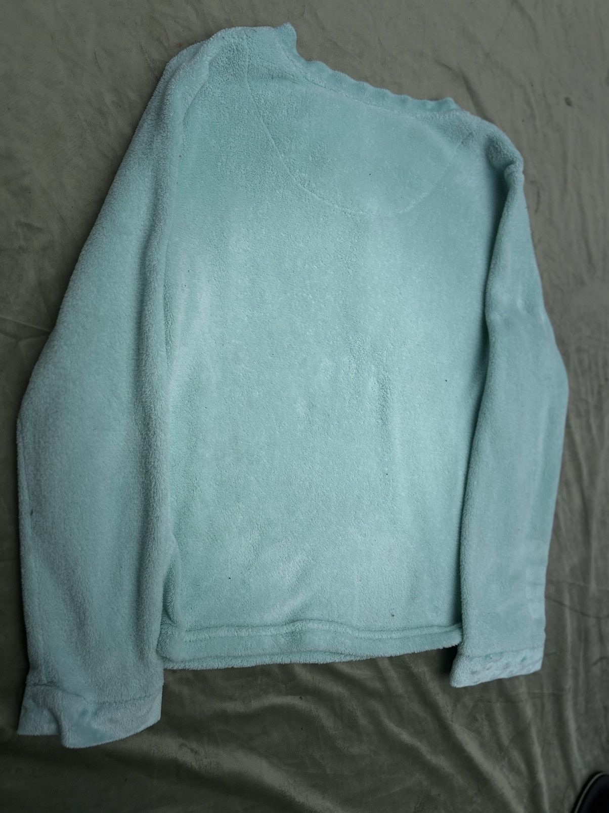Other PJ Couture Mint Green Fleece Henley Size L / US 10 / IT 46 - 7 Thumbnail