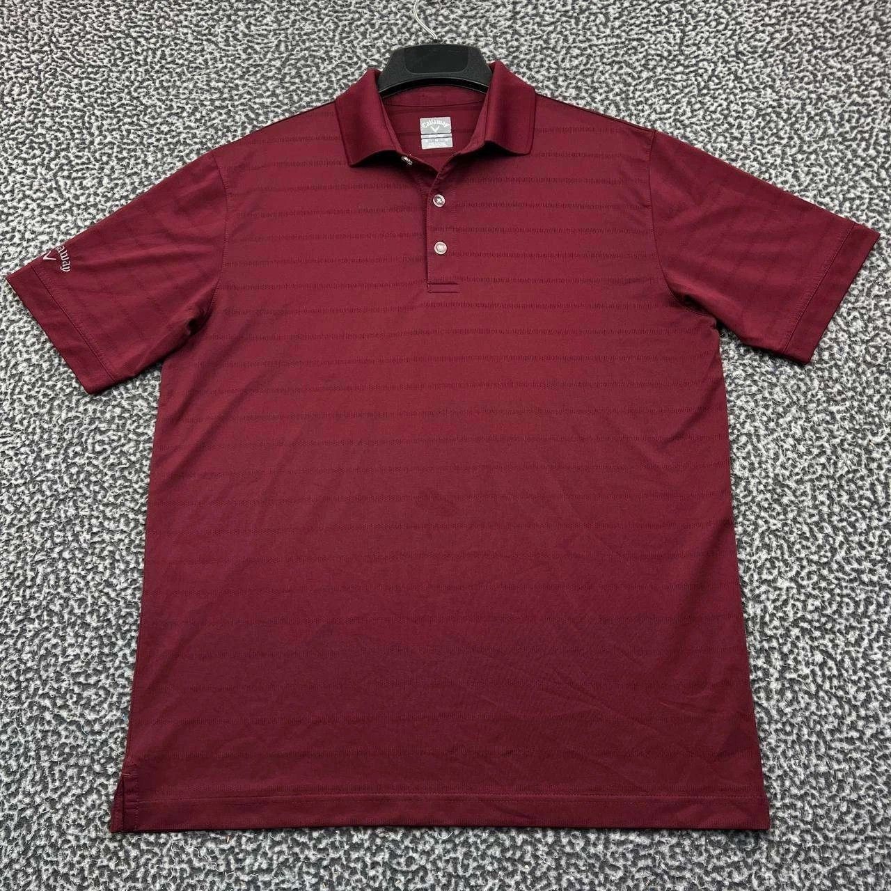 Callaway Callaway Opti-Dri Mens M Textured Stripe Golf Polo Size US M / EU 48-50 / 2 - 1 Thumbnail