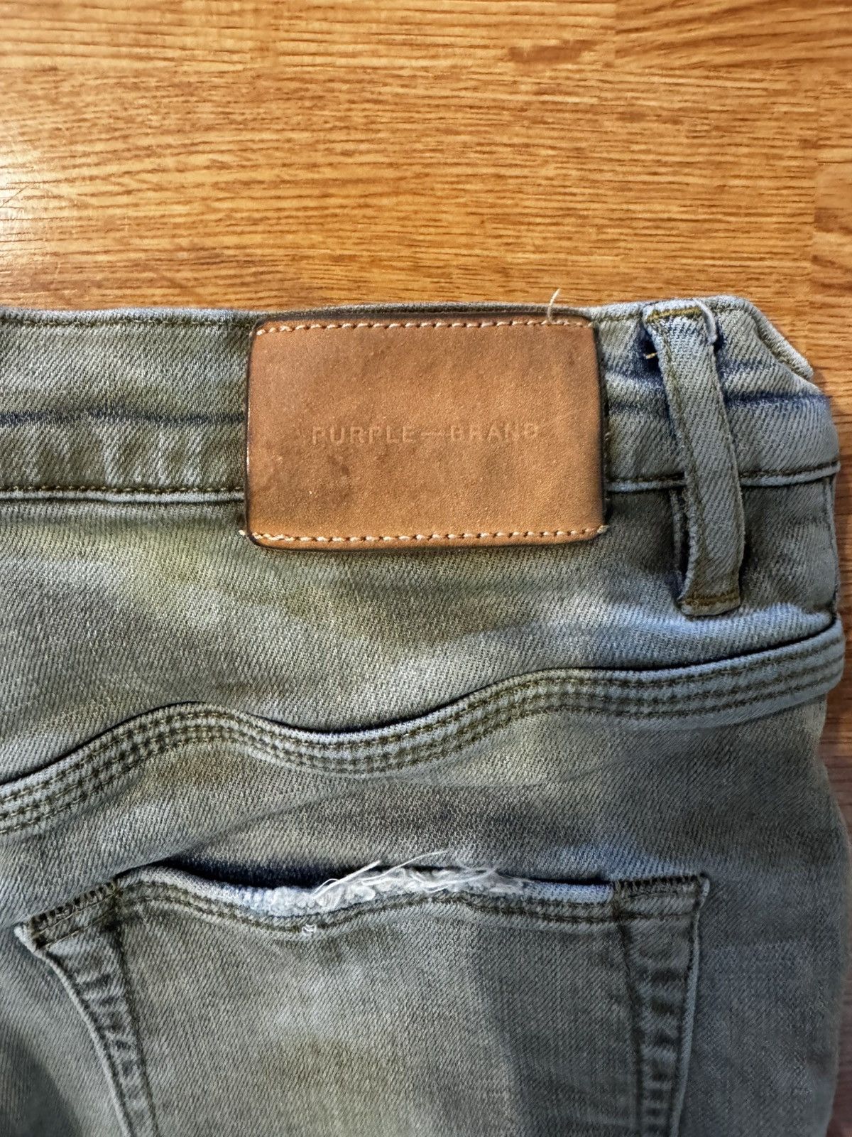 Purple Brand Purple green washed skinny jeans Size US 31 - 3 Thumbnail