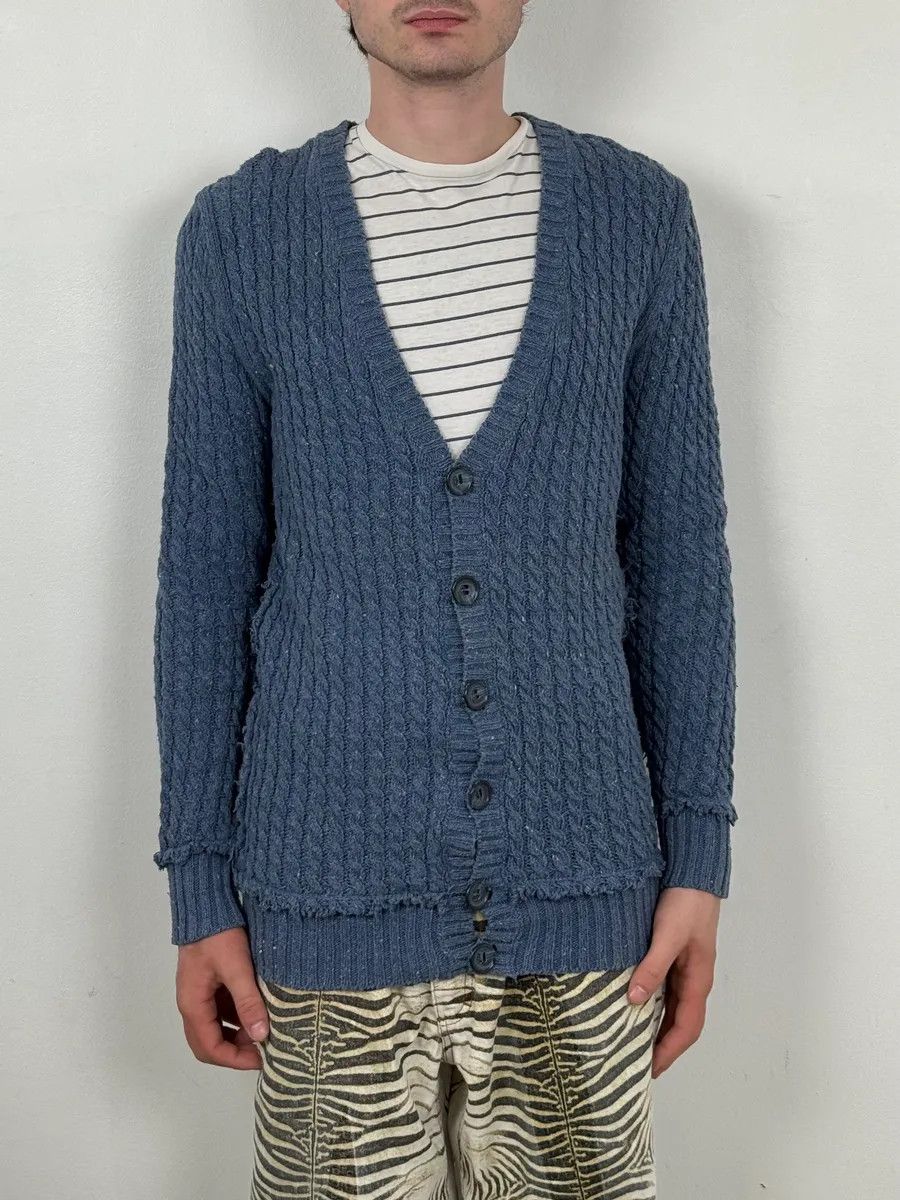 Dolce & Gabbana 2000s Dolce & Gabbana Blue Buttoned Cardigan Sweater Size US M / EU 48-50 / 2 - 2 Thumbnail