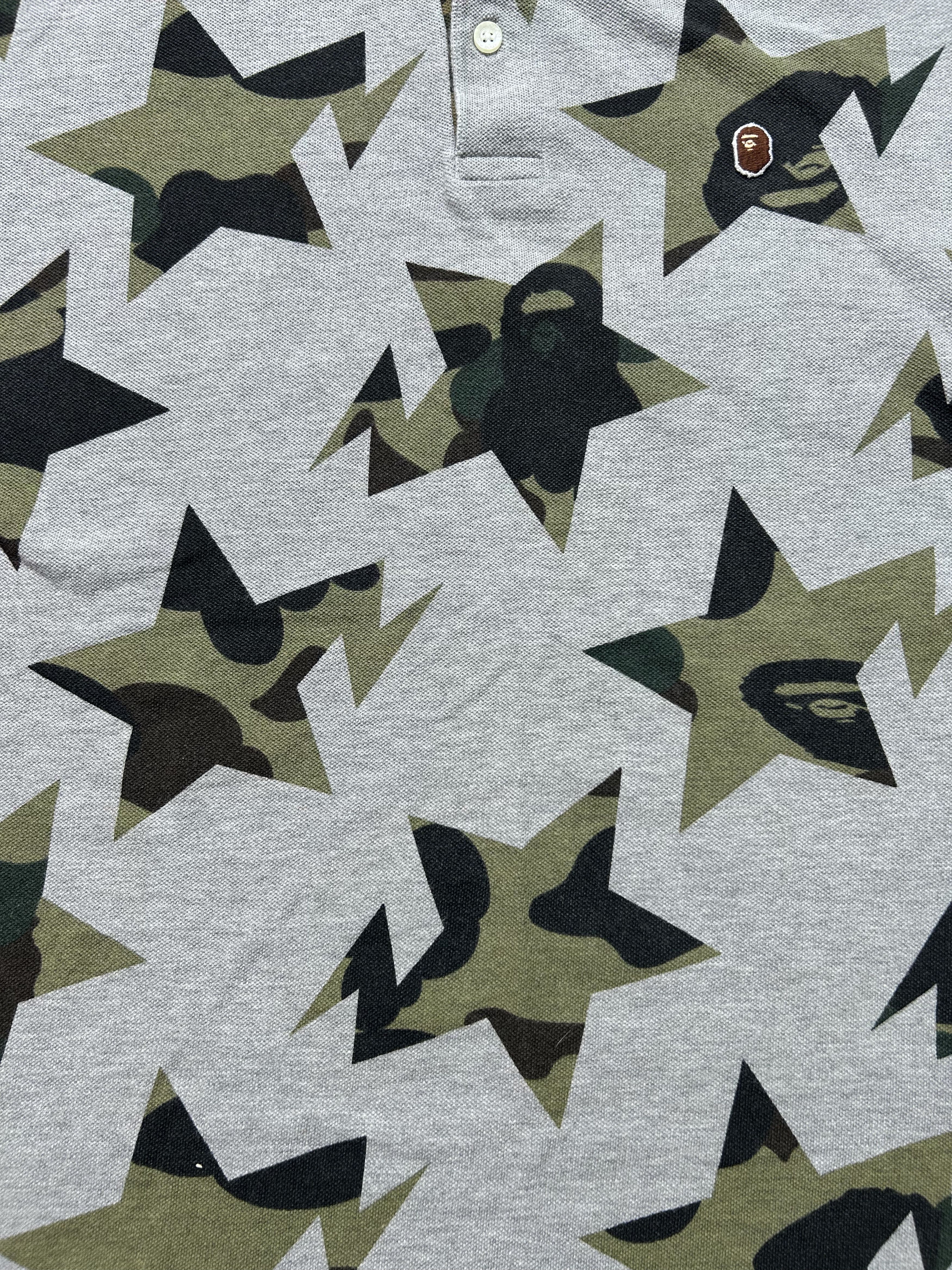 Bape Bape Camo Sta Pattern Polo [Size L] Size US L / EU 52-54 / 3 - 2 Thumbnail