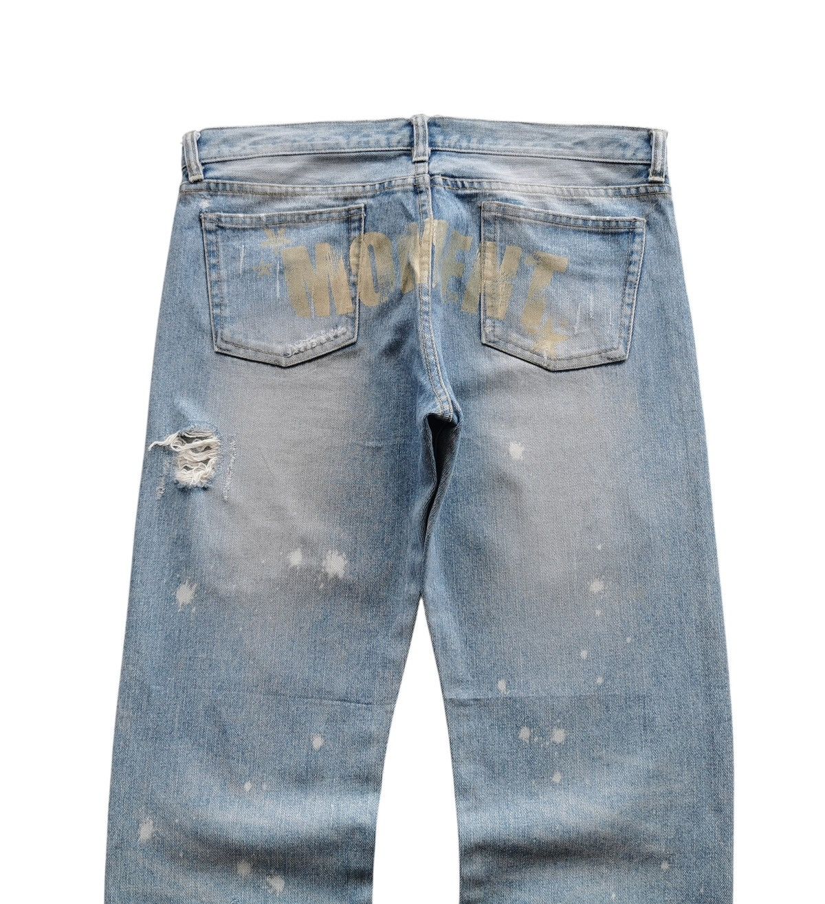 Japanese Brand Distressed Denim Jeans Size US 33 - 3 Thumbnail