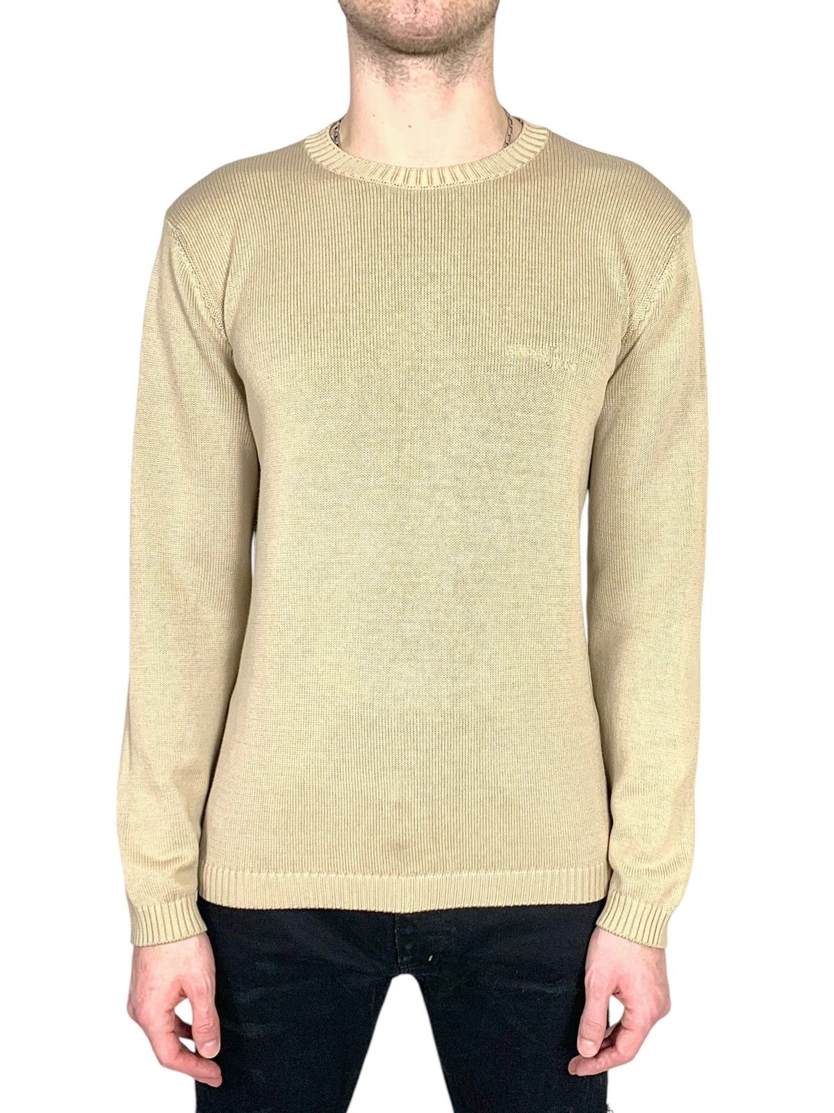 Emporio Armani Vintage Y2K Armani Cotton Knit Jumper Sweater Size US L / EU 52-54 / 3 - 4 Thumbnail