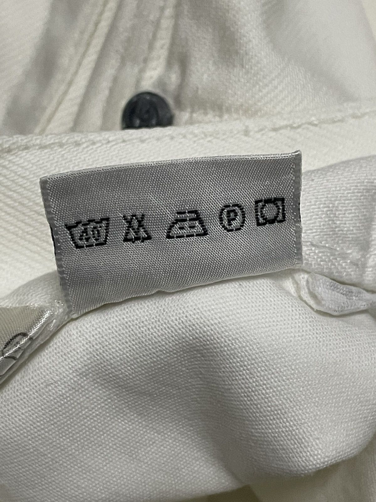 Celine Vintage Og 1990s Designer Celine Paris Baggy White Denim Size US 28 / EU 44 - 19 Thumbnail