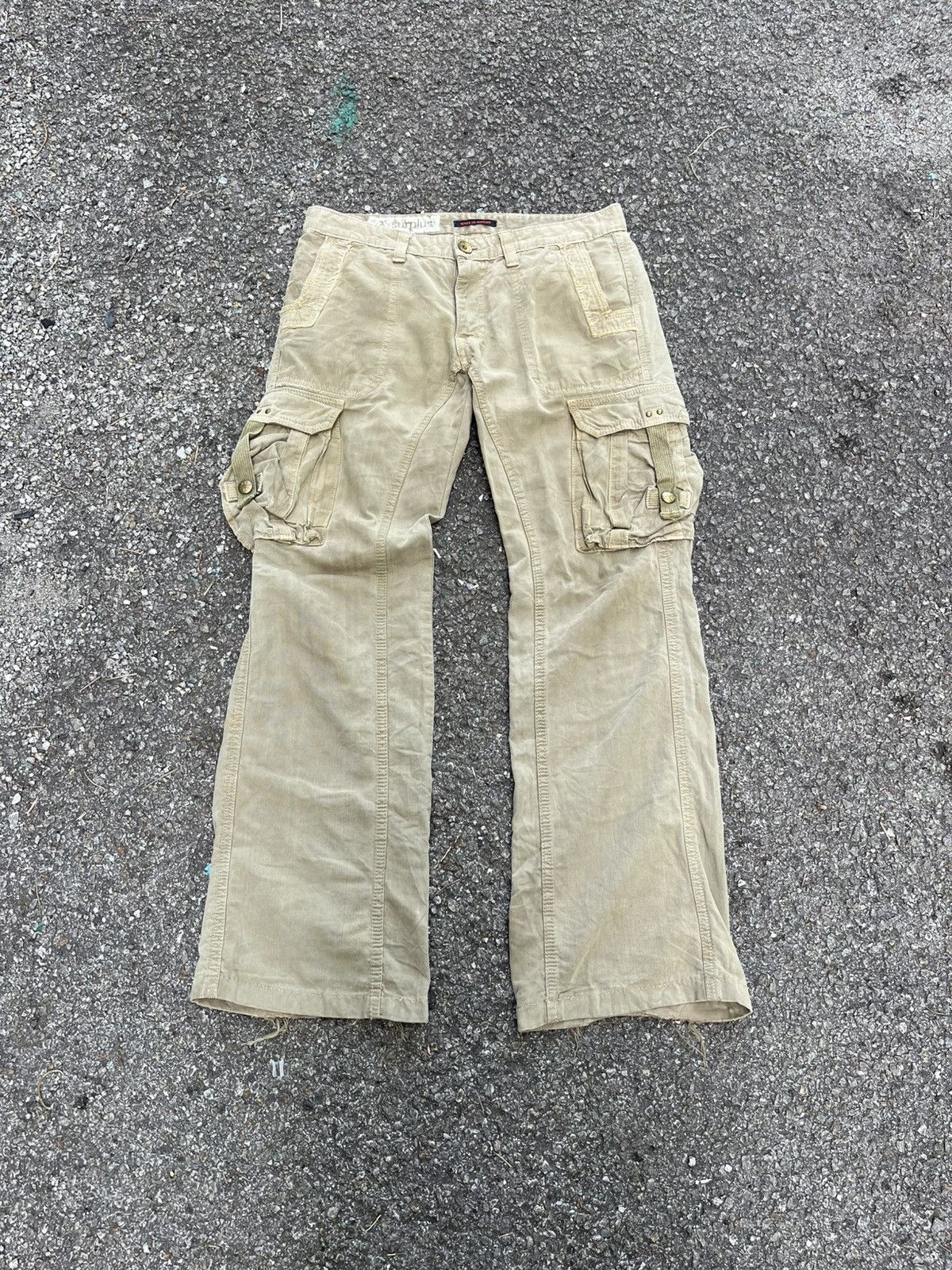 Hysteric Glamour Flare Cargo Pants Surplus Japan Trousers Low Rise Size US 30 / EU 46 - 1 Thumbnail